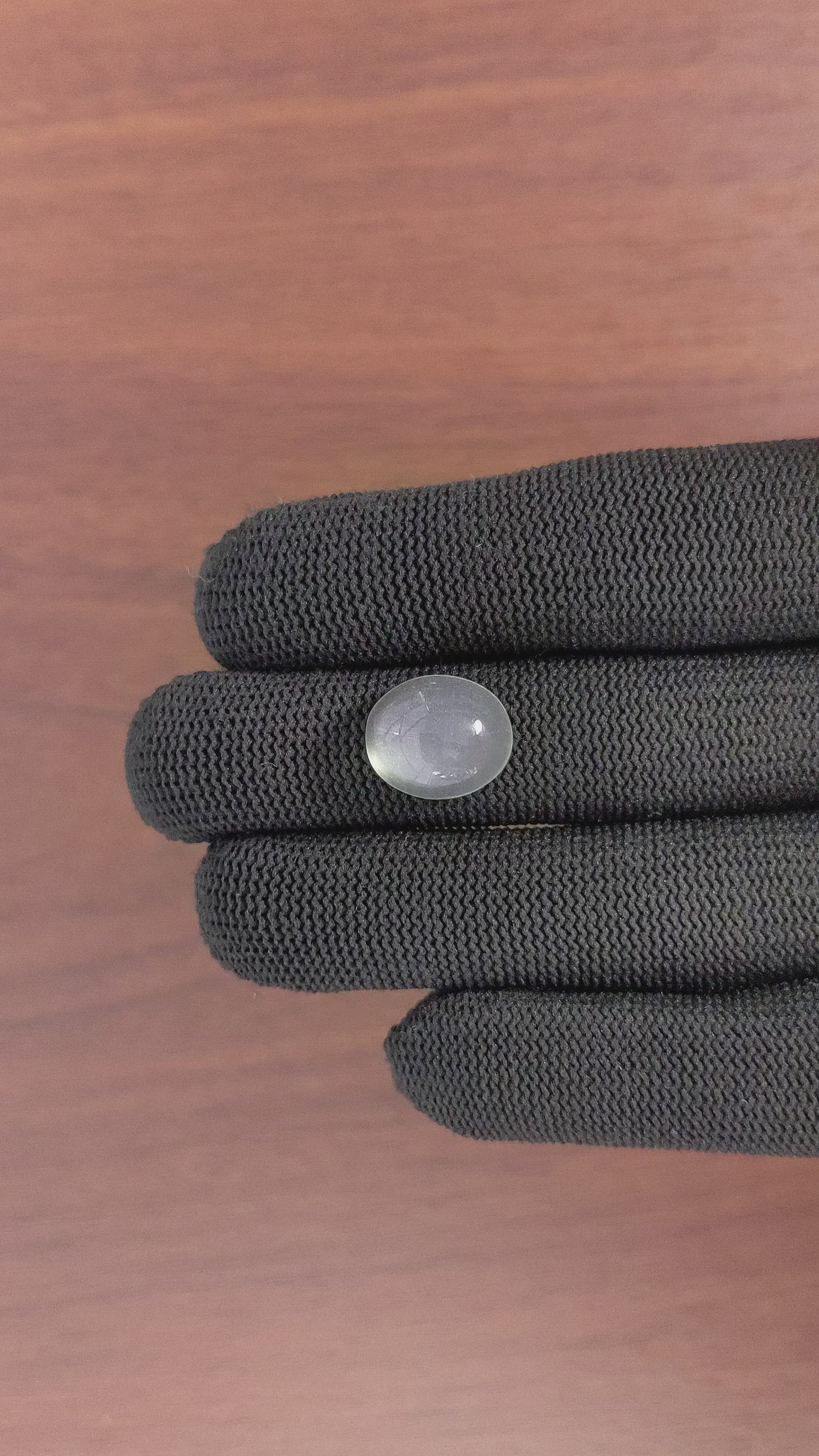 8.36 Ct. Cabochon Moonstone from Ceylon (Sri Lanka) Size Video