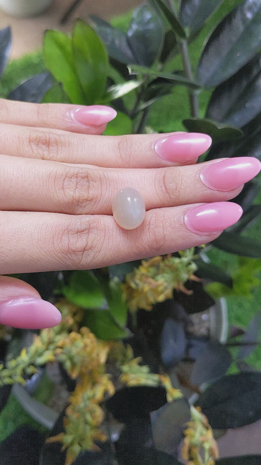 10.67 Ct. Cabochon Moonstone from Ceylon (Sri Lanka) Size Video