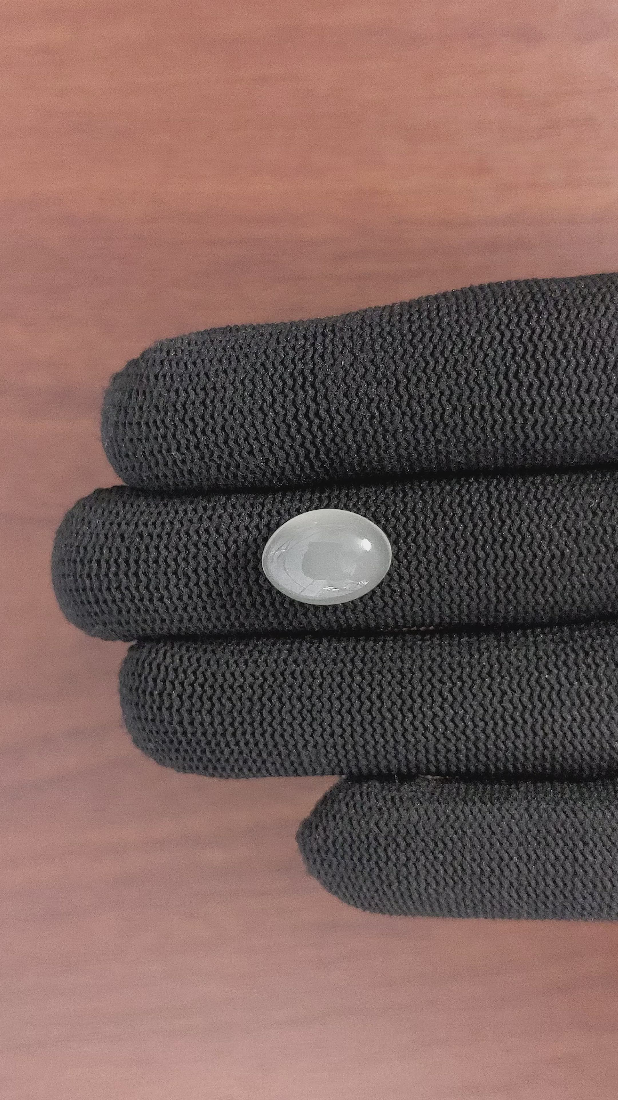 5.25 Ct. Cabochon Moonstone from Ceylon (Sri Lanka) Size Video
