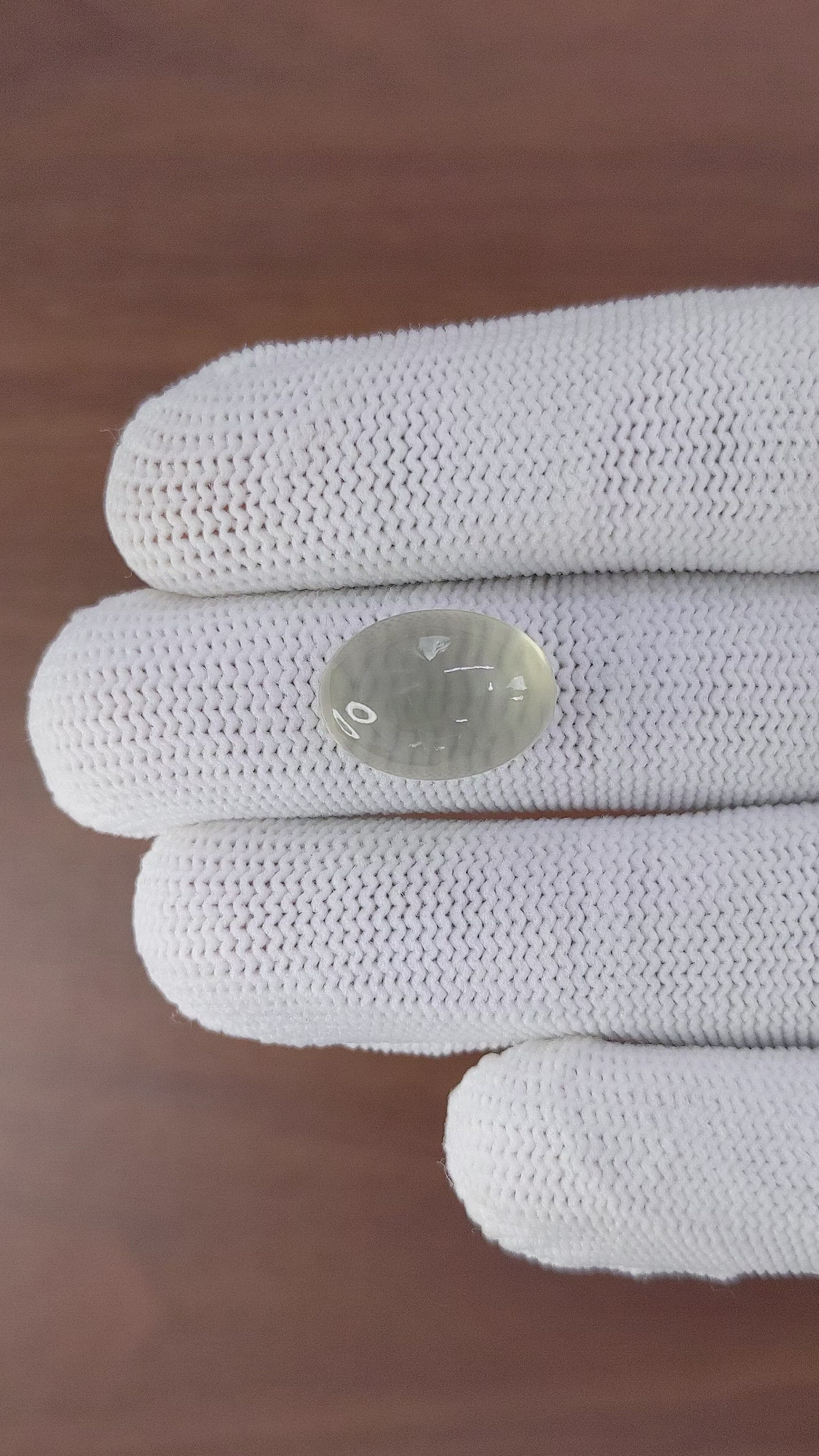 9.66 Ct. Cabochon Moonstone from Ceylon (Sri Lanka) Size Video