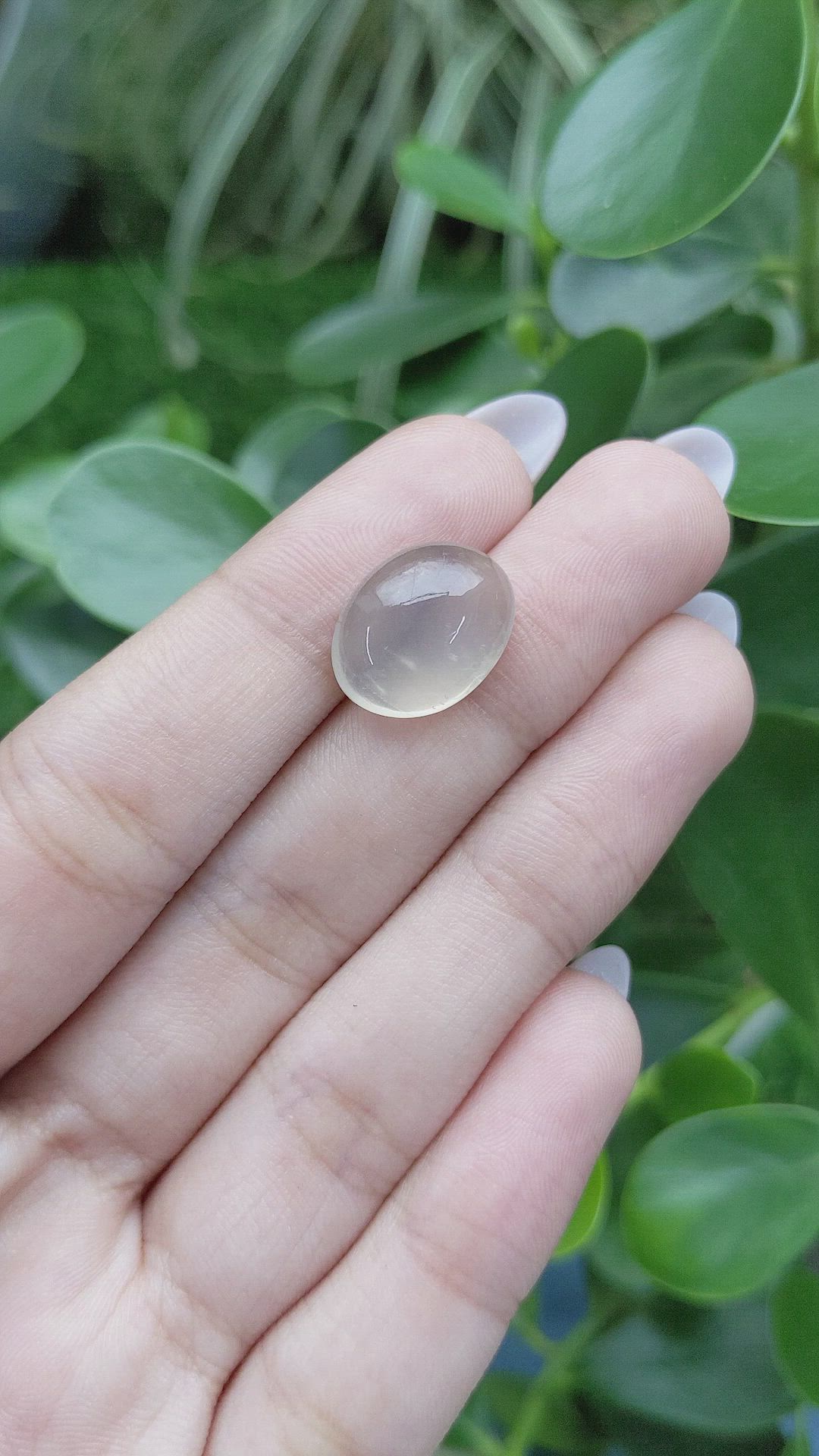 9.29 Ct. Cabochon Moonstone from Ceylon (Sri Lanka) Size Video