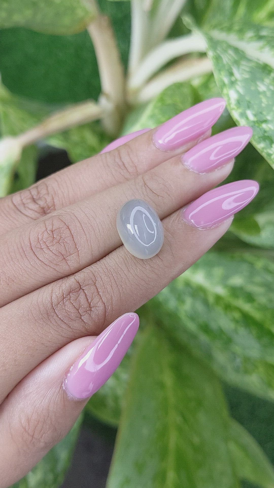10.94 Ct. Cabochon Moonstone from Ceylon (Sri Lanka) Size Video