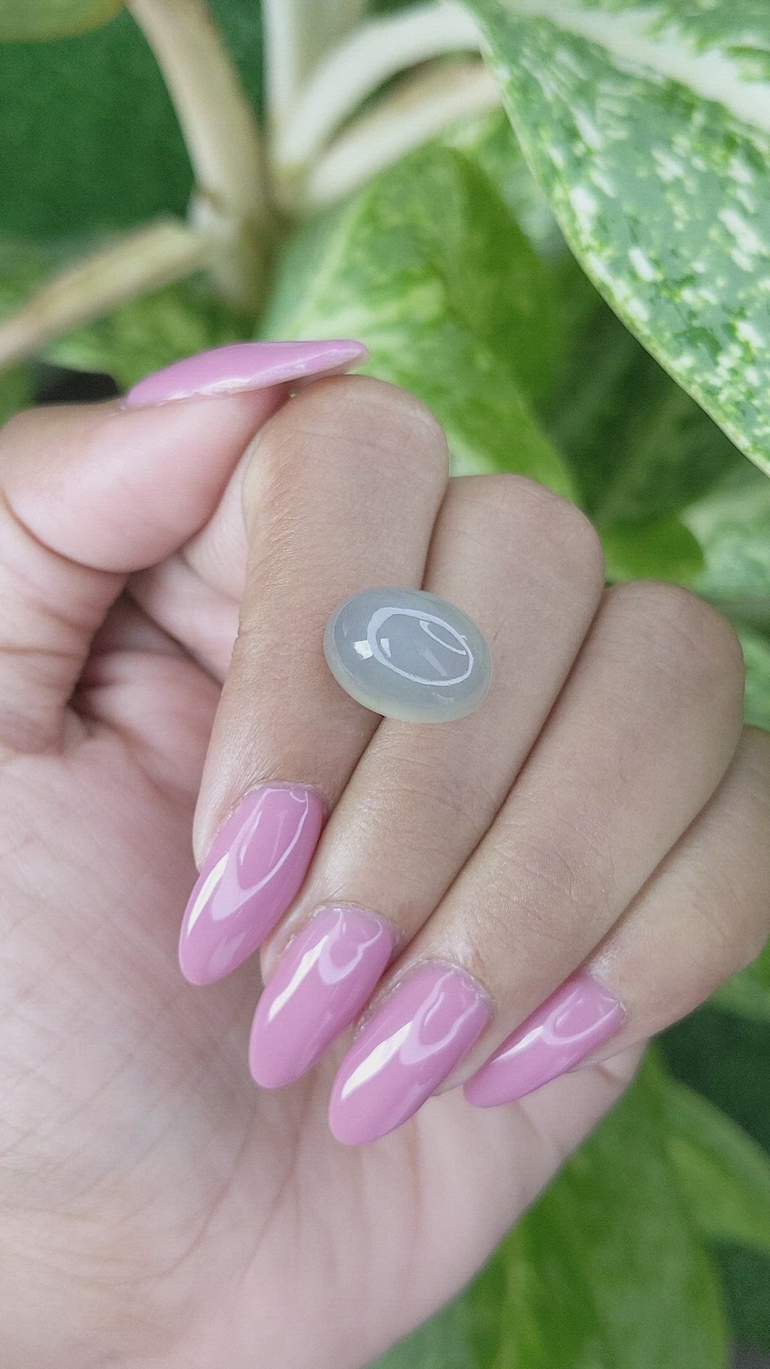 10.94 Ct. Cabochon Moonstone from Ceylon (Sri Lanka) Size Video