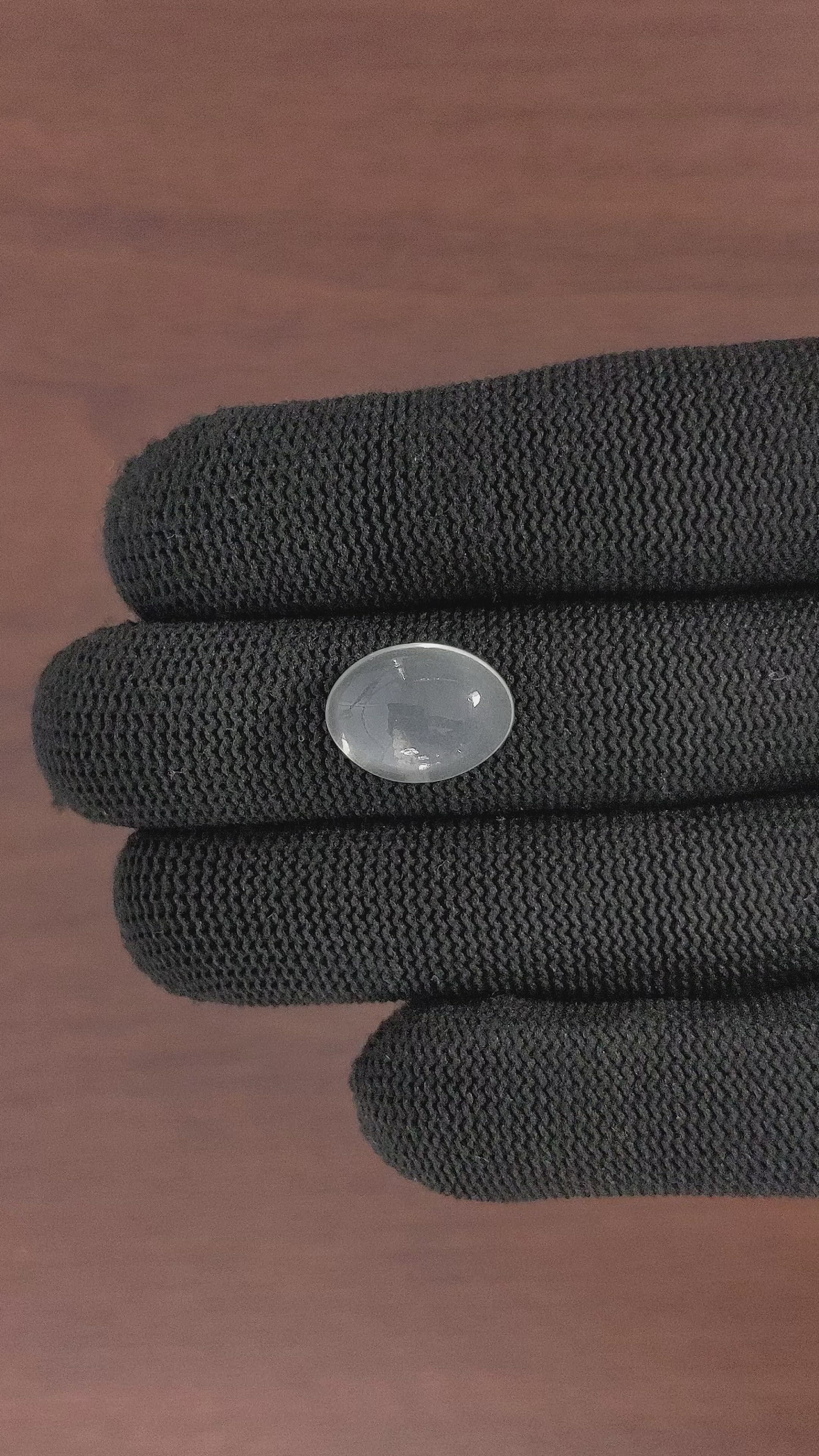 7.47 Ct. Cabochon Moonstone from Ceylon (Sri Lanka) Size Video