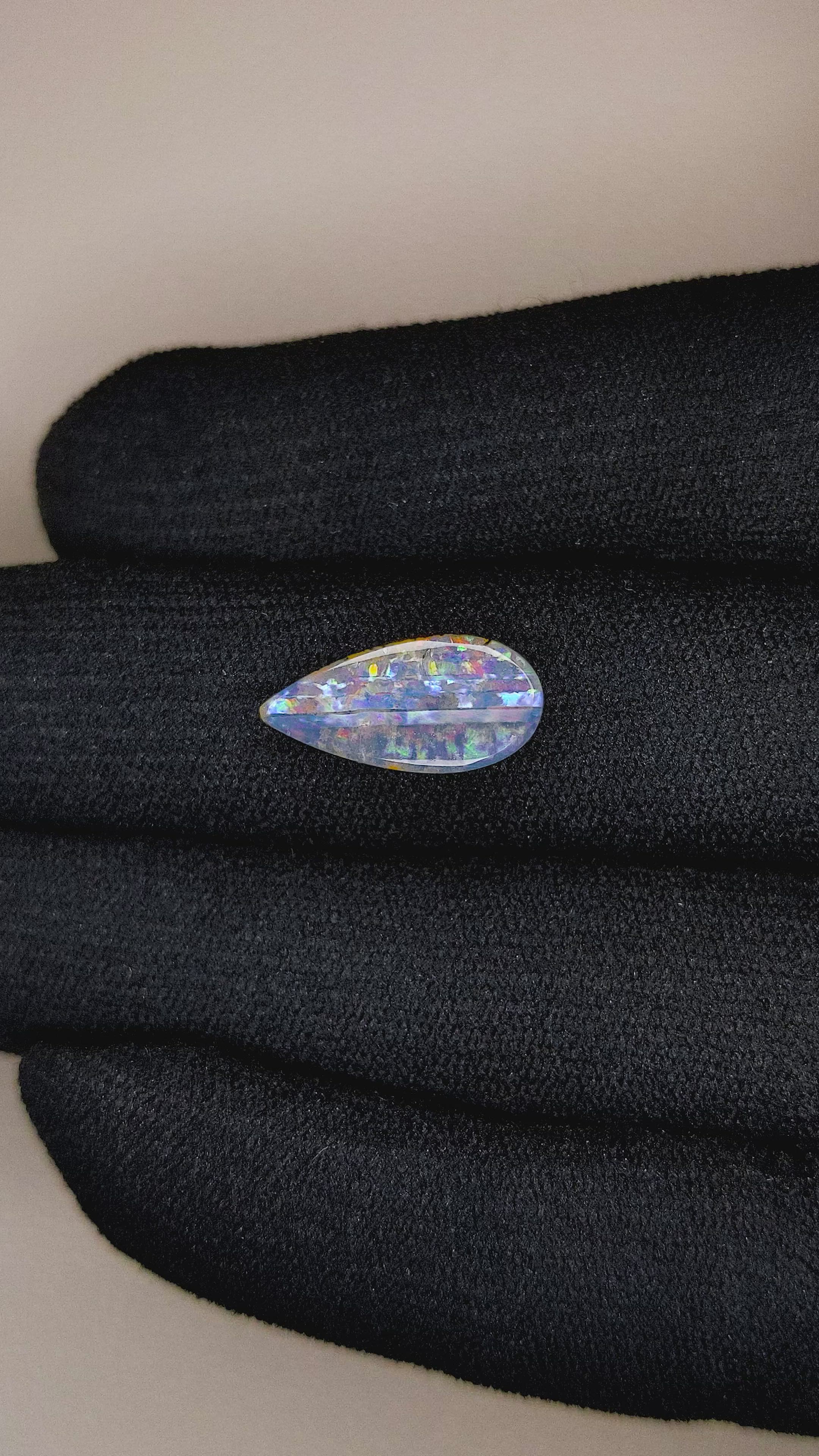 4.29 Ct. Cabochon Boulder Opal from Australia Size Video