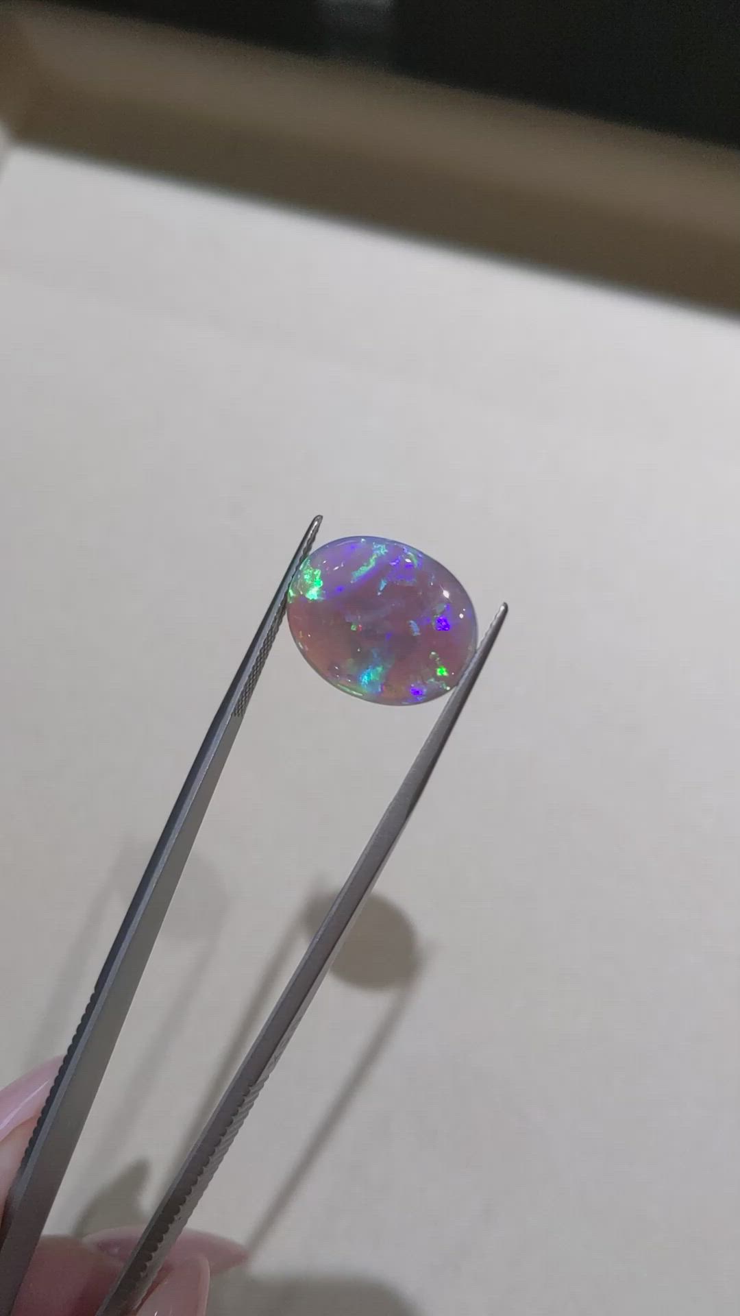 8.48 Ct. Multi Color Crystal/Jelly Opal from Australia Size Video