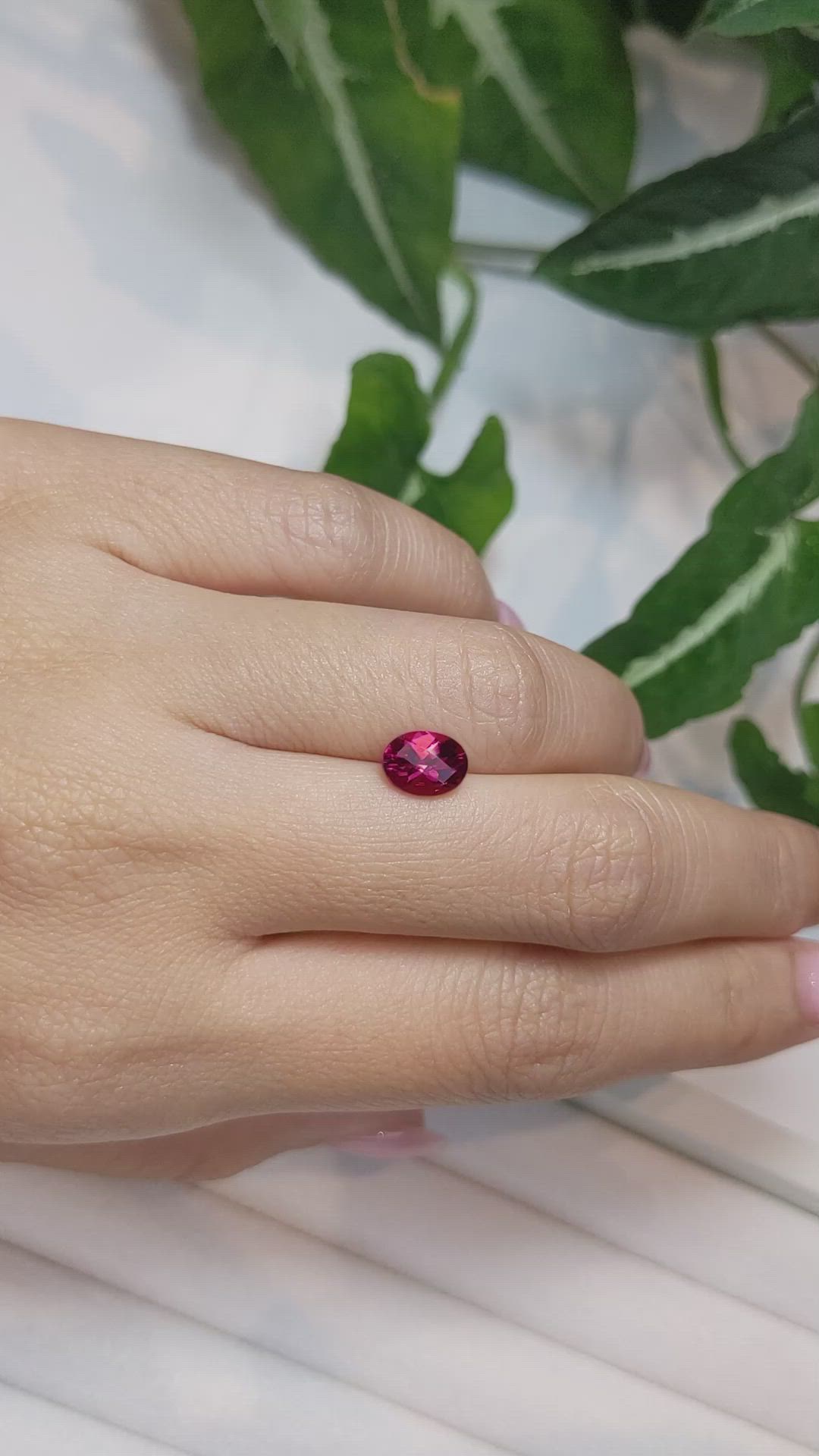 1.05 Ct. Rubellite Tourmaline from Madagascar Size Video