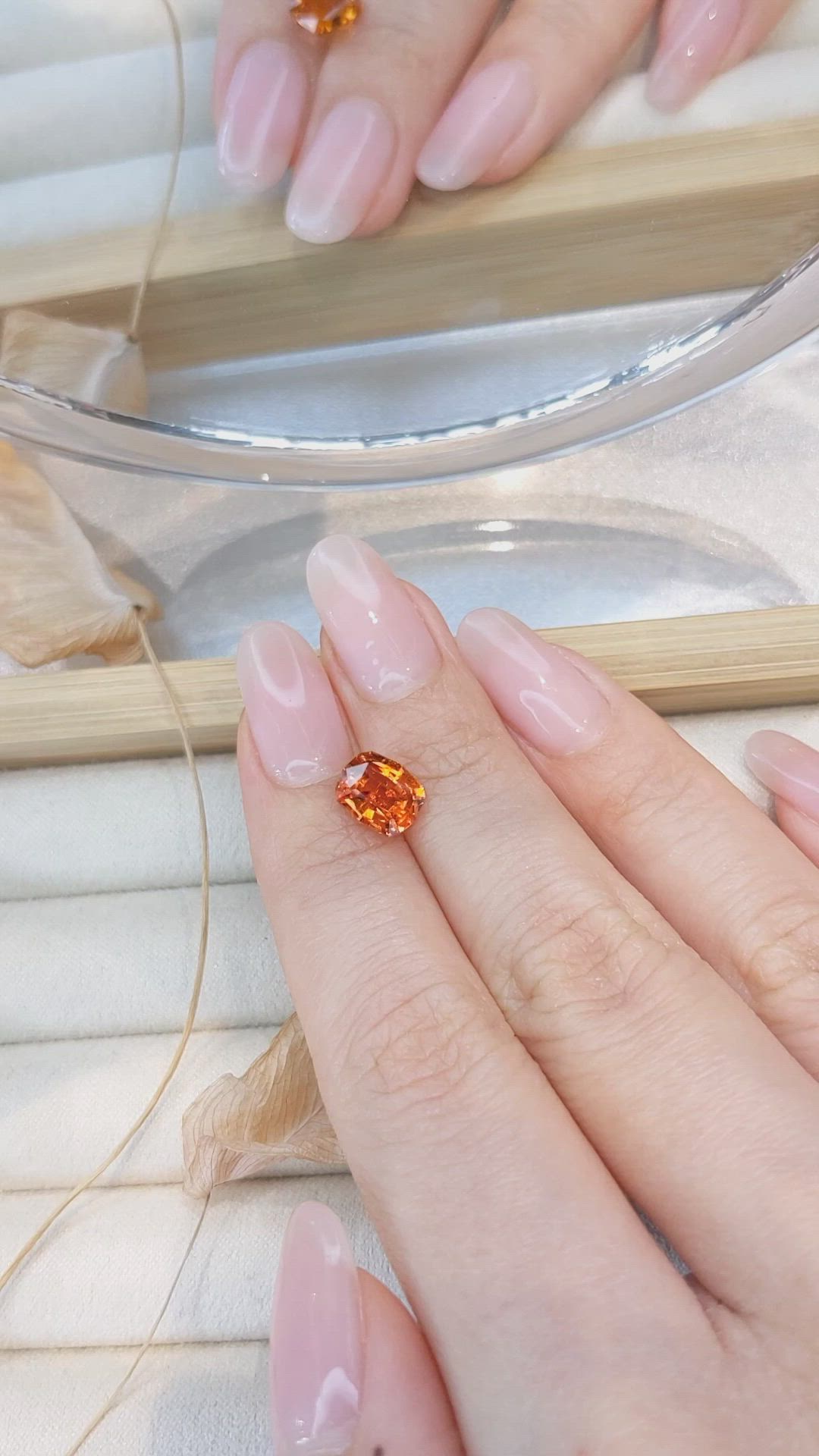 2.37 Ct. Orange Spessartite Garnet from Nigeria Size Video