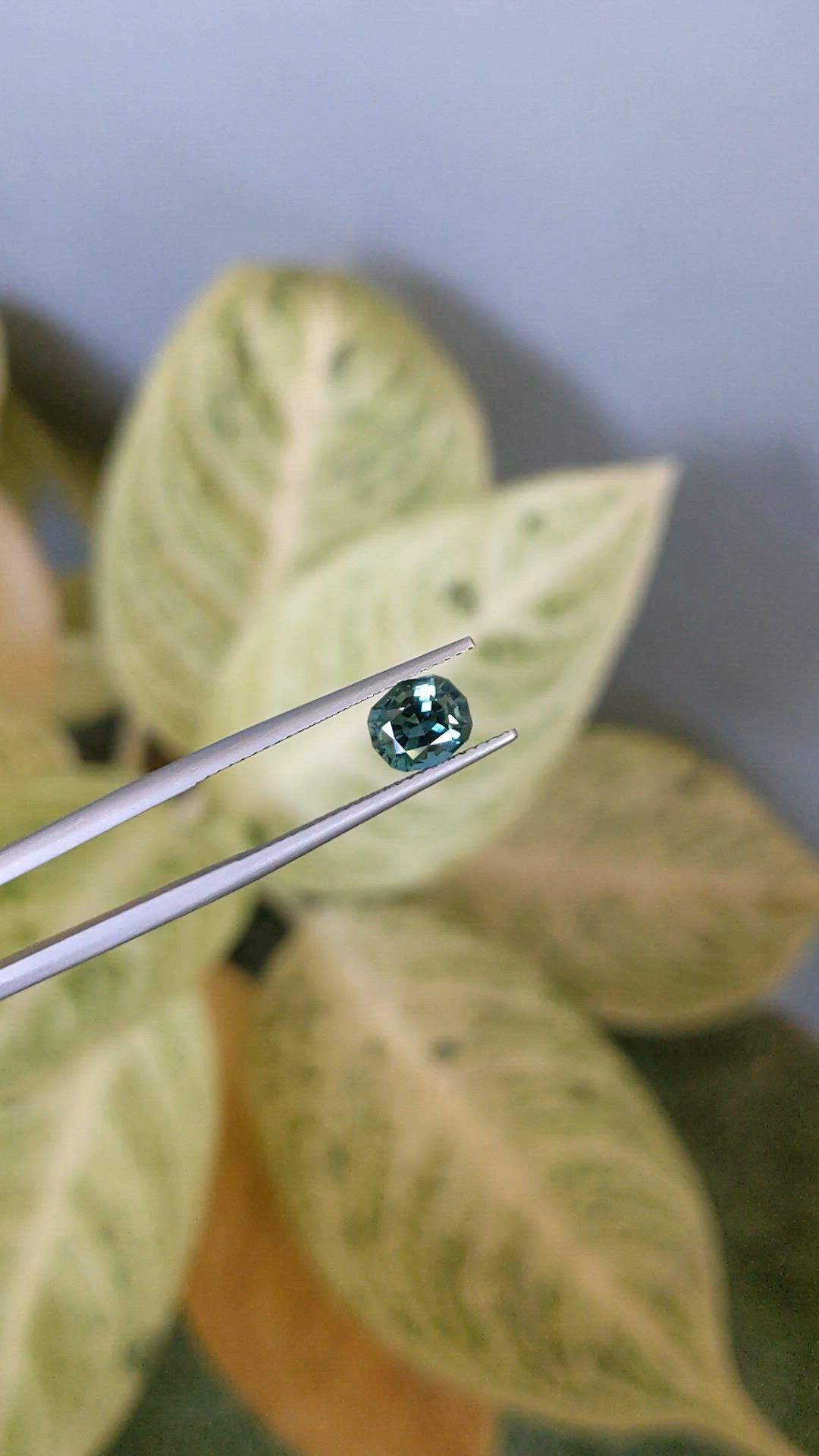 1.25 Ct. Bluish Green Tourmaline from Afghanistan Size Video
