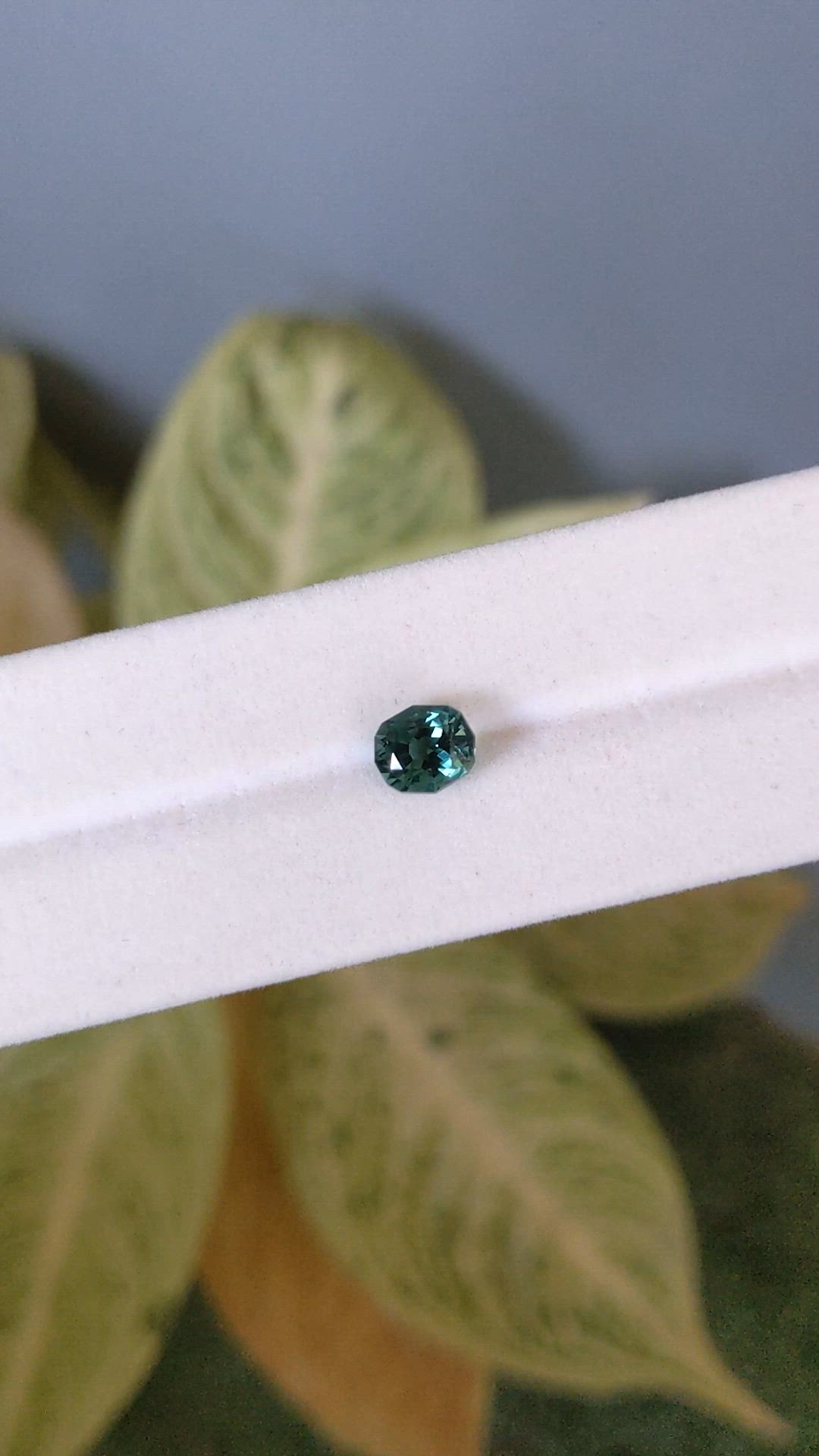 1.25 Ct. Bluish Green Tourmaline from Afghanistan Size Video