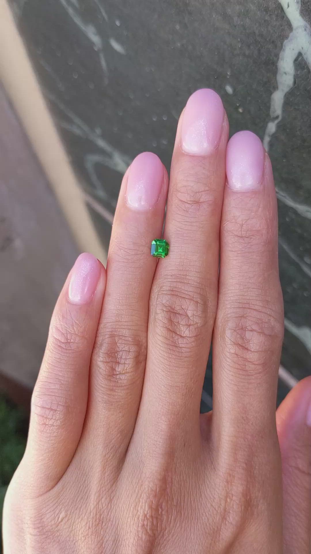 0.40 Ct. Chrome Tourmaline from Mozambique Size Video
