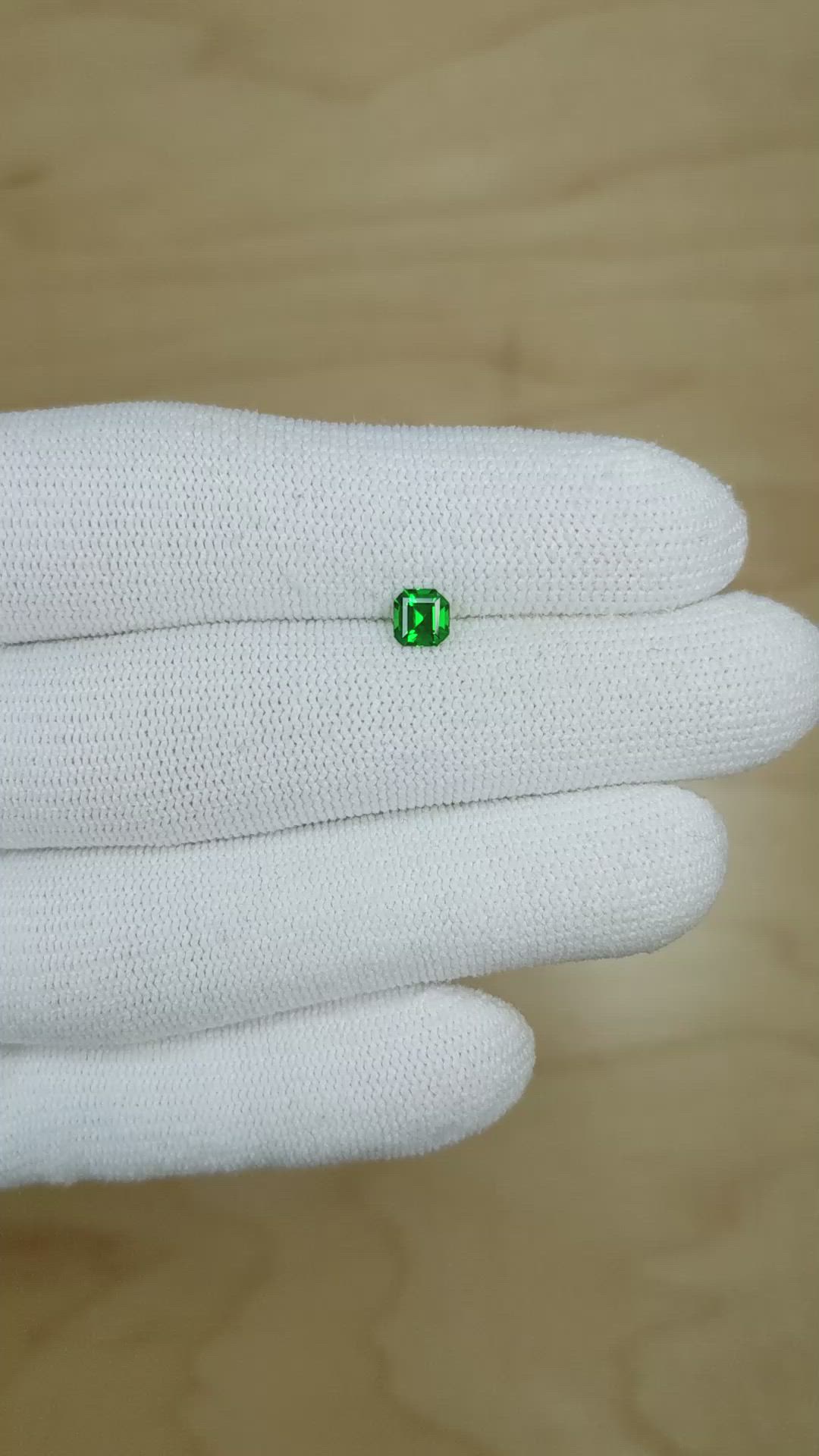0.40 Ct. Chrome Tourmaline from Mozambique Size Video