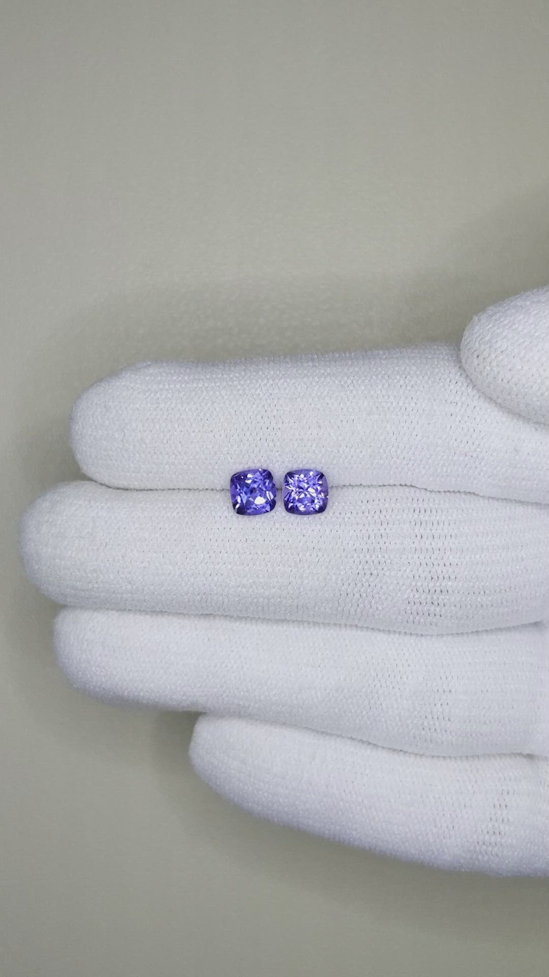 1.31 Ct.Tw.Total Carat Weight Tanzanite Pair from Tanzania Size Video