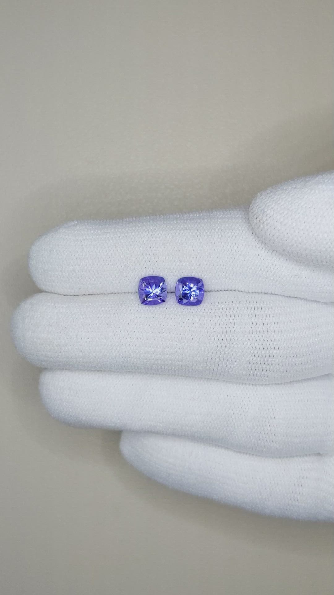 1.45 Ct.Tw.Total Carat Weight Tanzanite Pair from Tanzania Size Video