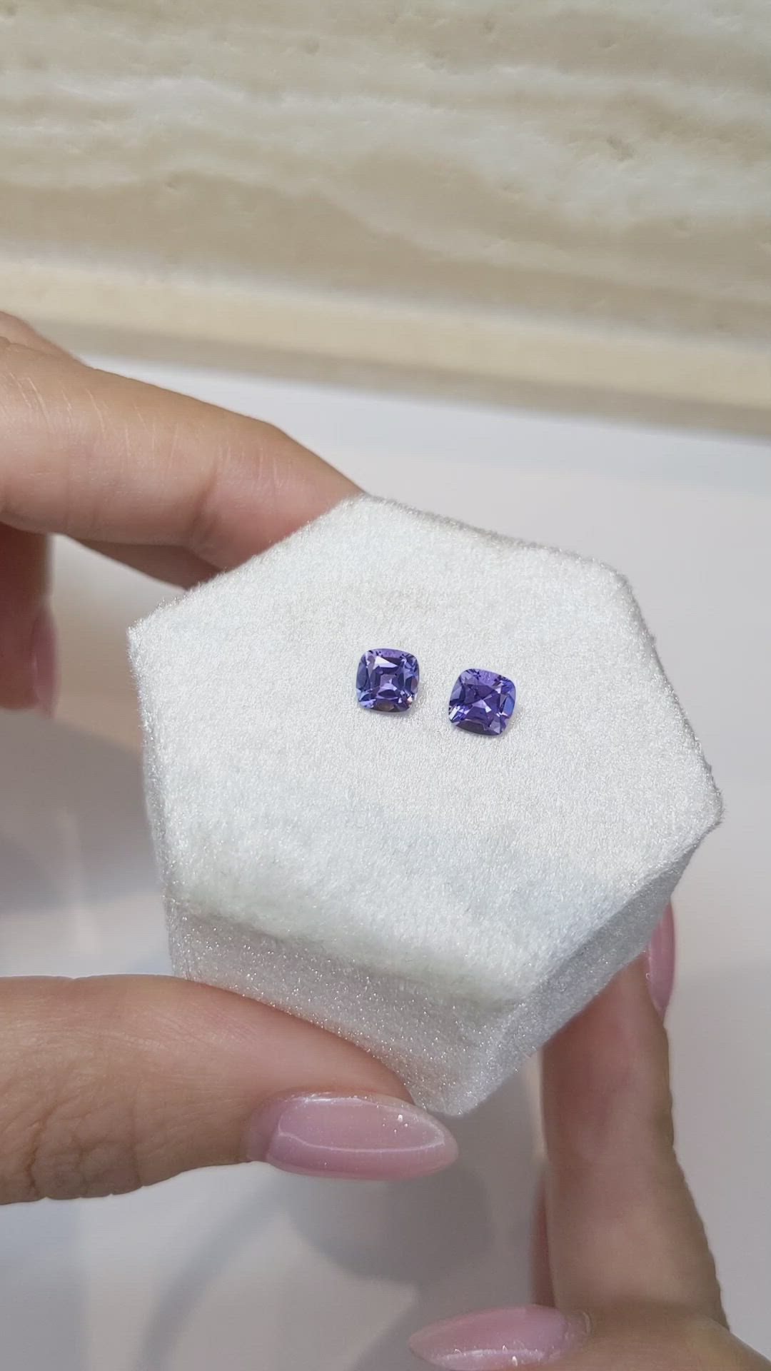 1.26 Ct.Tw.Total Carat Weight Tanzanite Pair from Tanzania Size Video