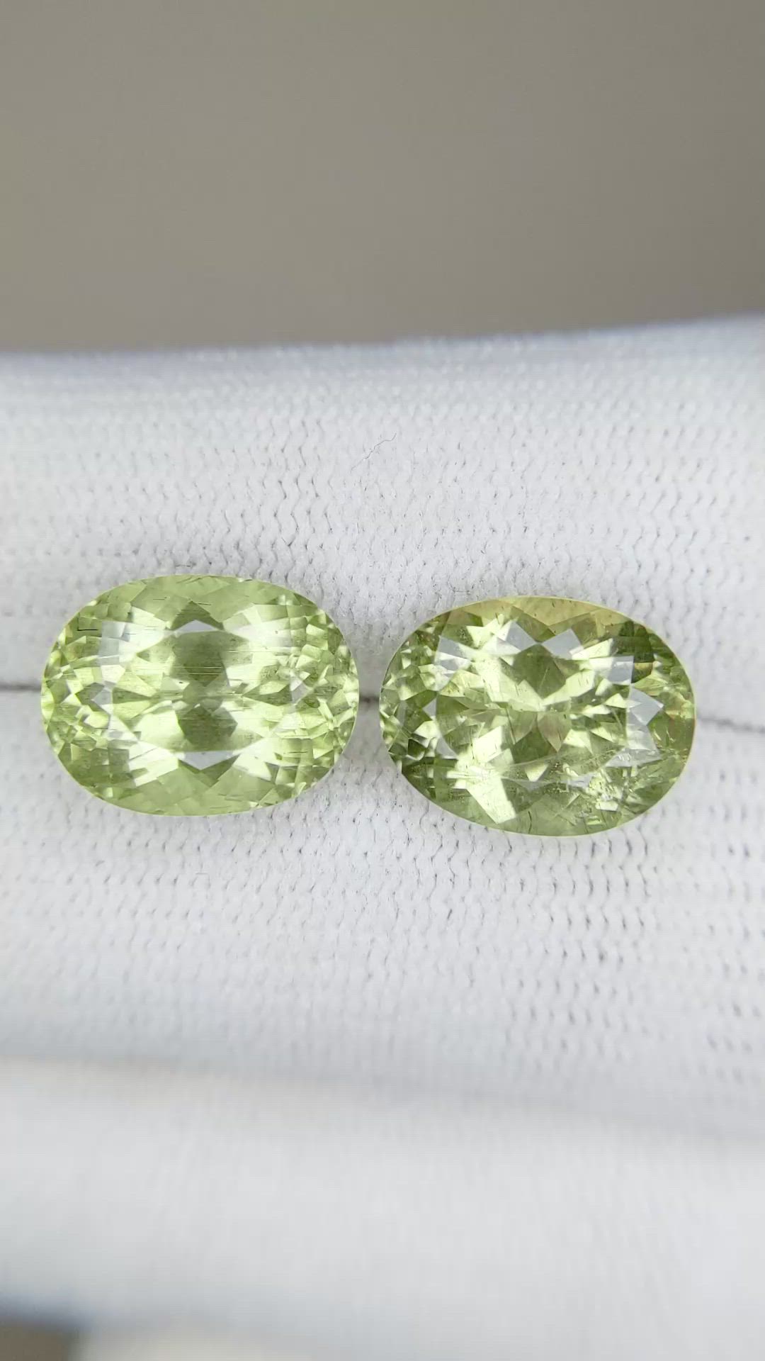 8.90 Ct.Tw.Total Carat Weight Apatite Pair from Madagascar Size Video