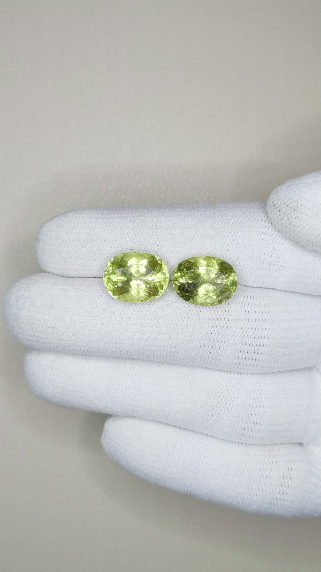 8.90 Ct.Tw.Total Carat Weight Apatite Pair from Madagascar Size Video