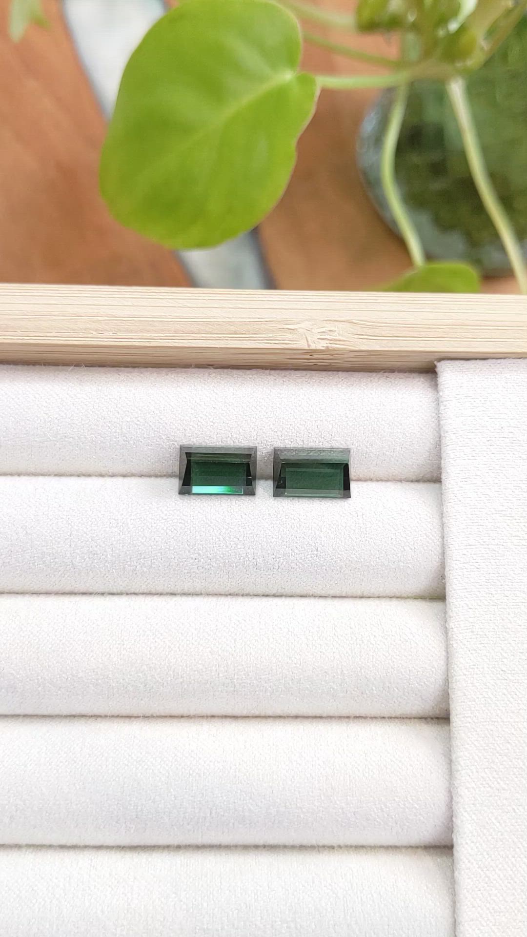 7.12 Ct.Tw.Total Carat Weight Tourmaline Pair from Mozambique Size Video