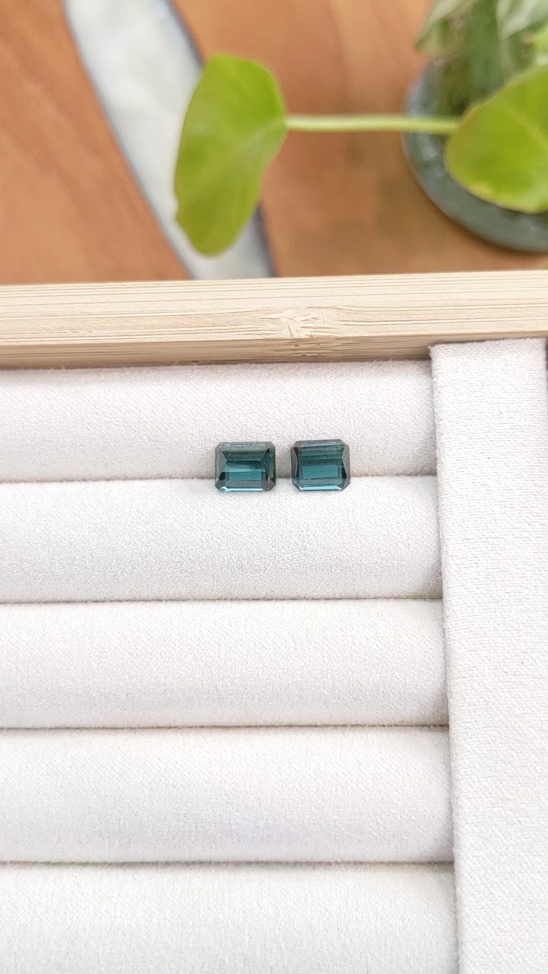 4.00 Ct.Tw.Total Carat Weight Tourmaline Pair from Mozambique Size Video