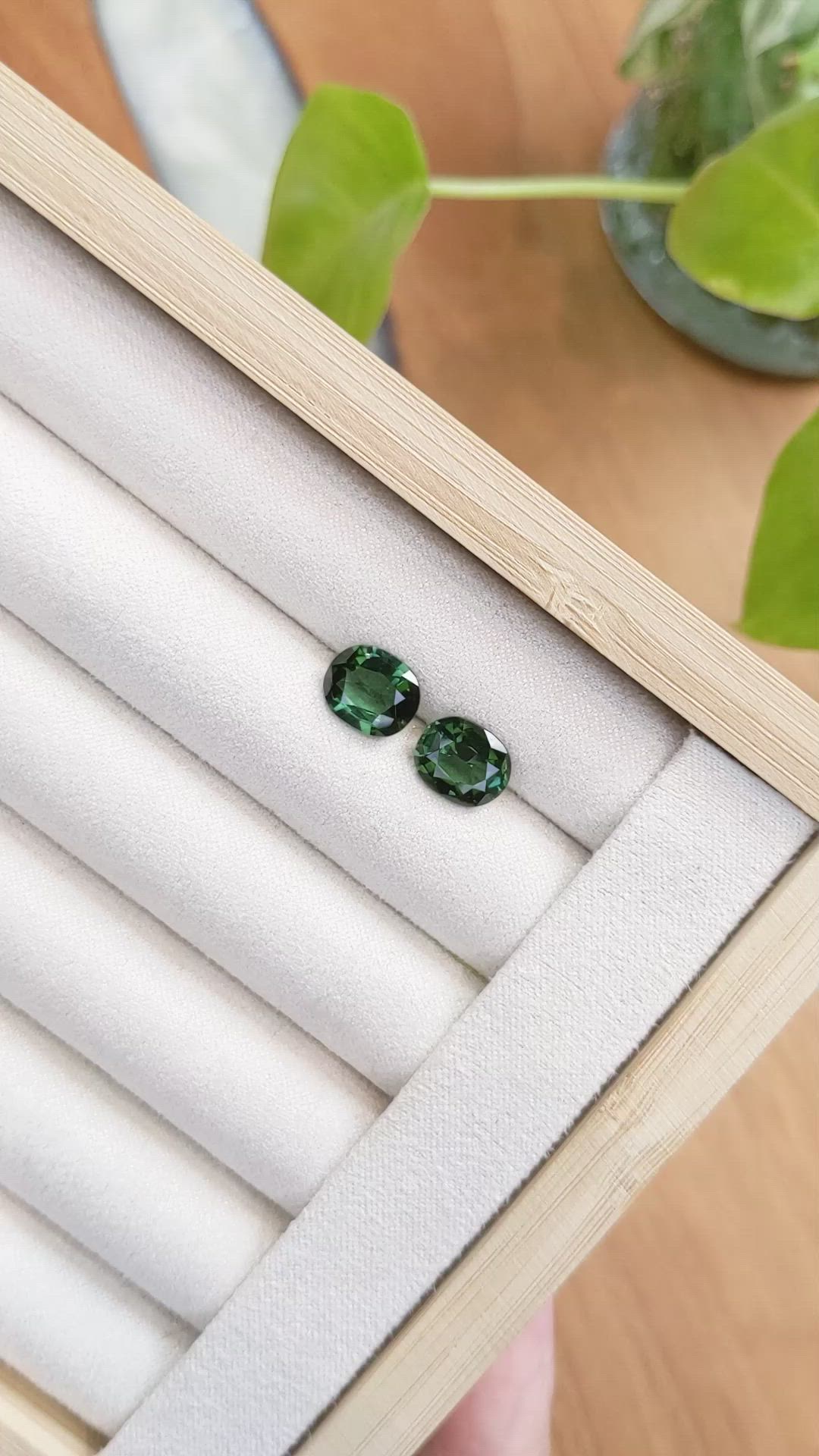 4.31 Ct.Tw.Total Carat Weight Tourmaline Pair from Mozambique Size Video