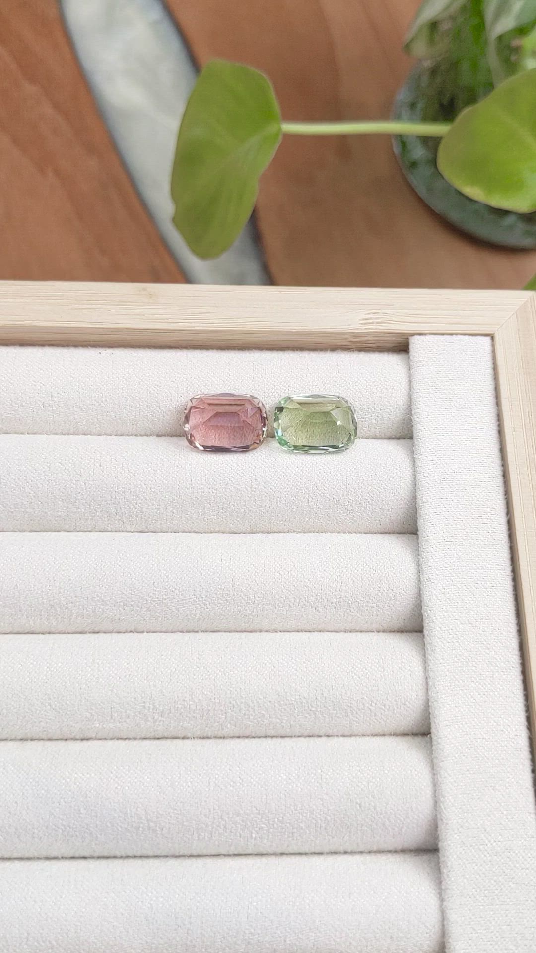 13.10 Ct.Tw.Total Carat Weight Tourmaline Pair from Mozambique Size Video