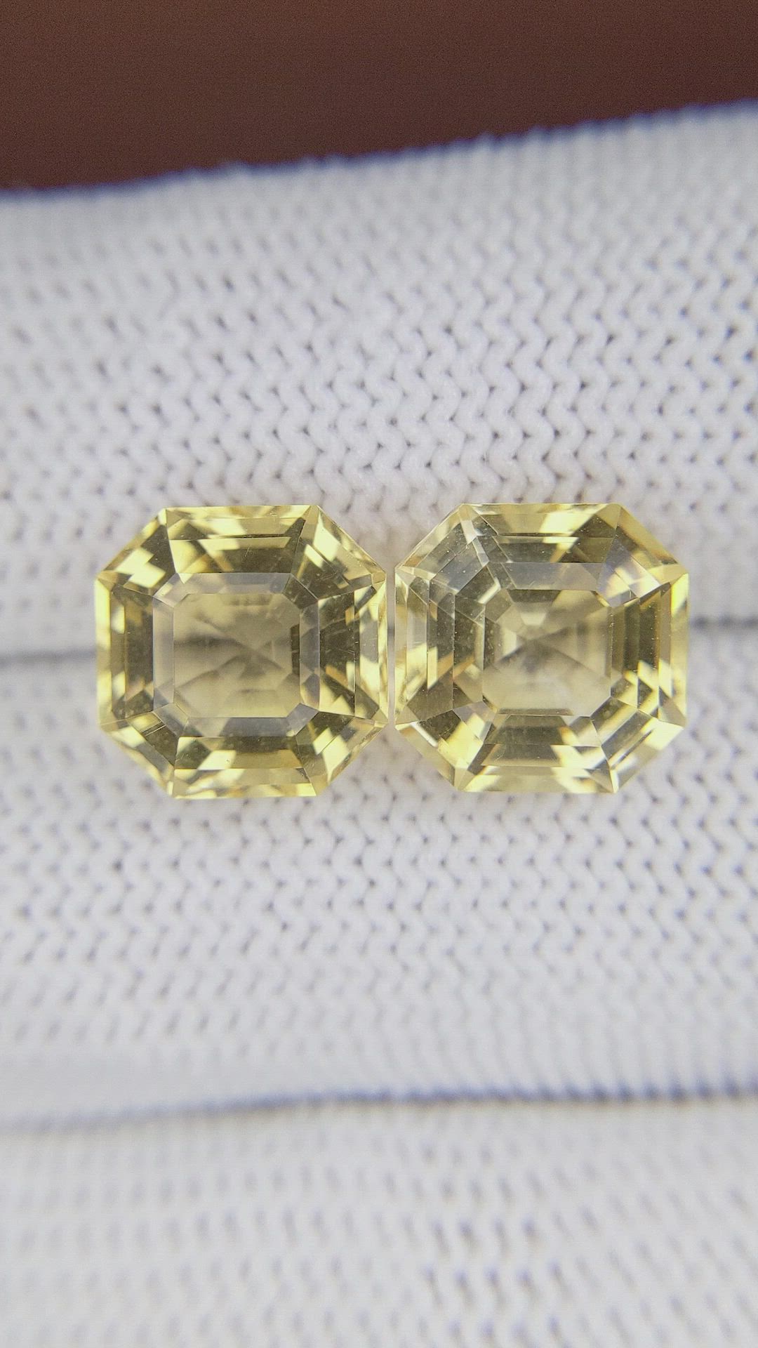 9.47 Ct.Tw.Total Carat Weight Citrine Pair from Ceylon (Sri Lanka) Size Video