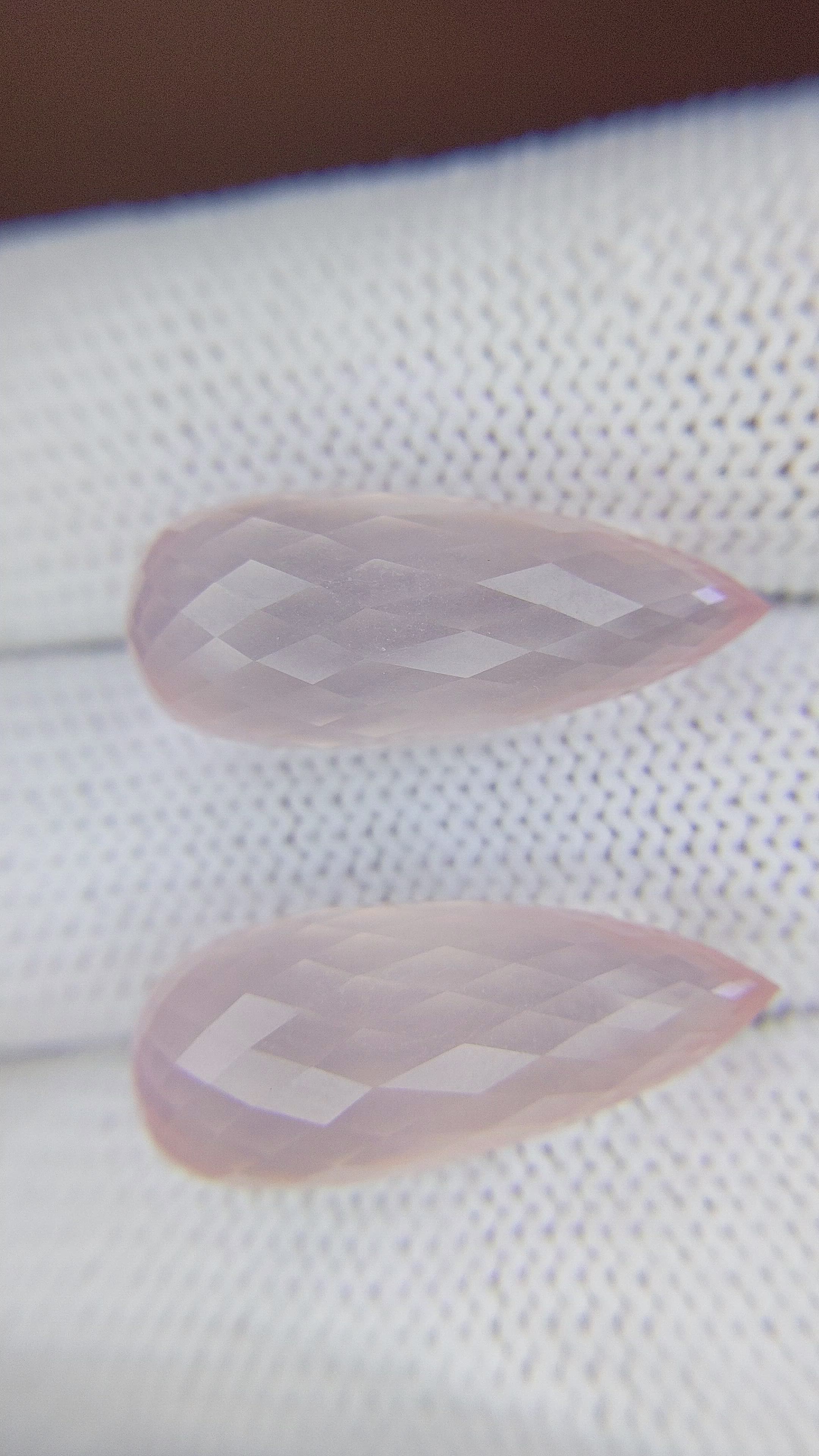 29.87 Ct.Tw.Total Carat Weight Rose Quartz Pair from Madagascar Size Video