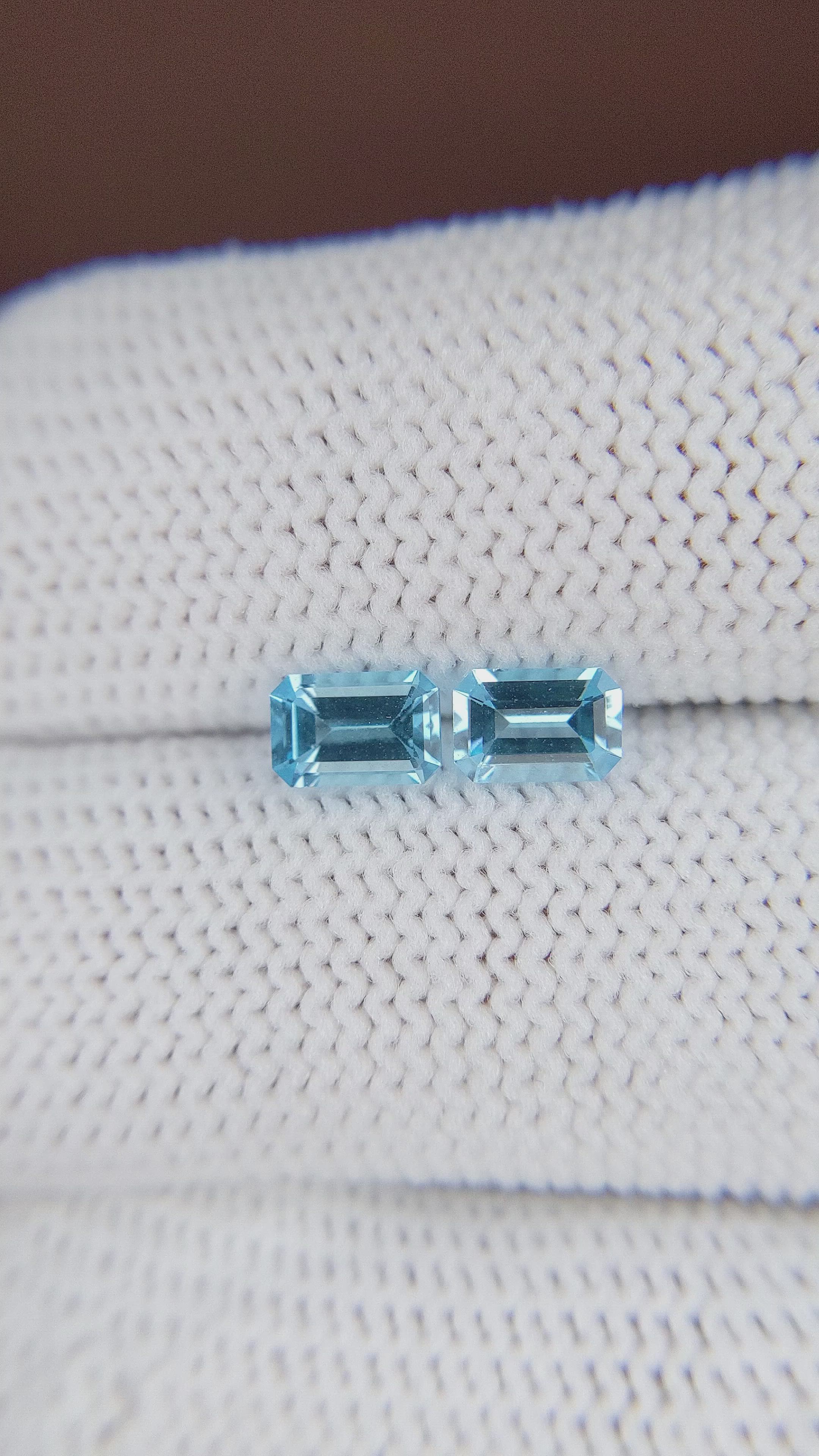 1.16 Ct.Tw.Total Carat Weight Topaz Pair from Madagascar Size Video