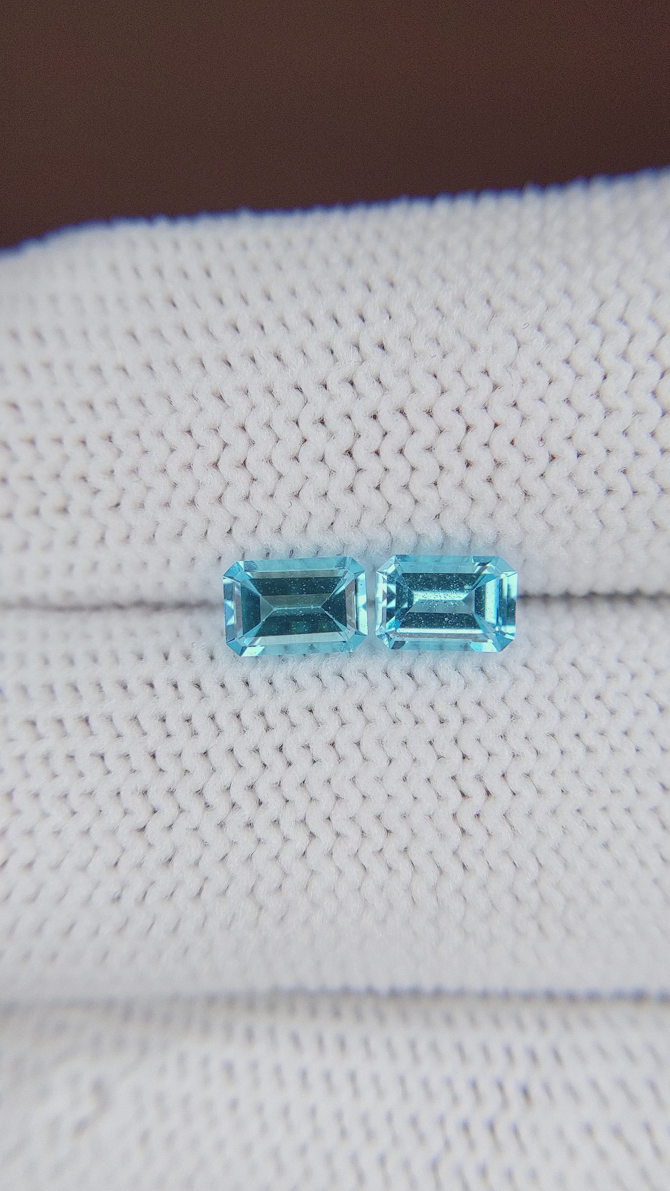 1.31 Ct.Tw.Total Carat Weight Topaz Pair from Madagascar Size Video