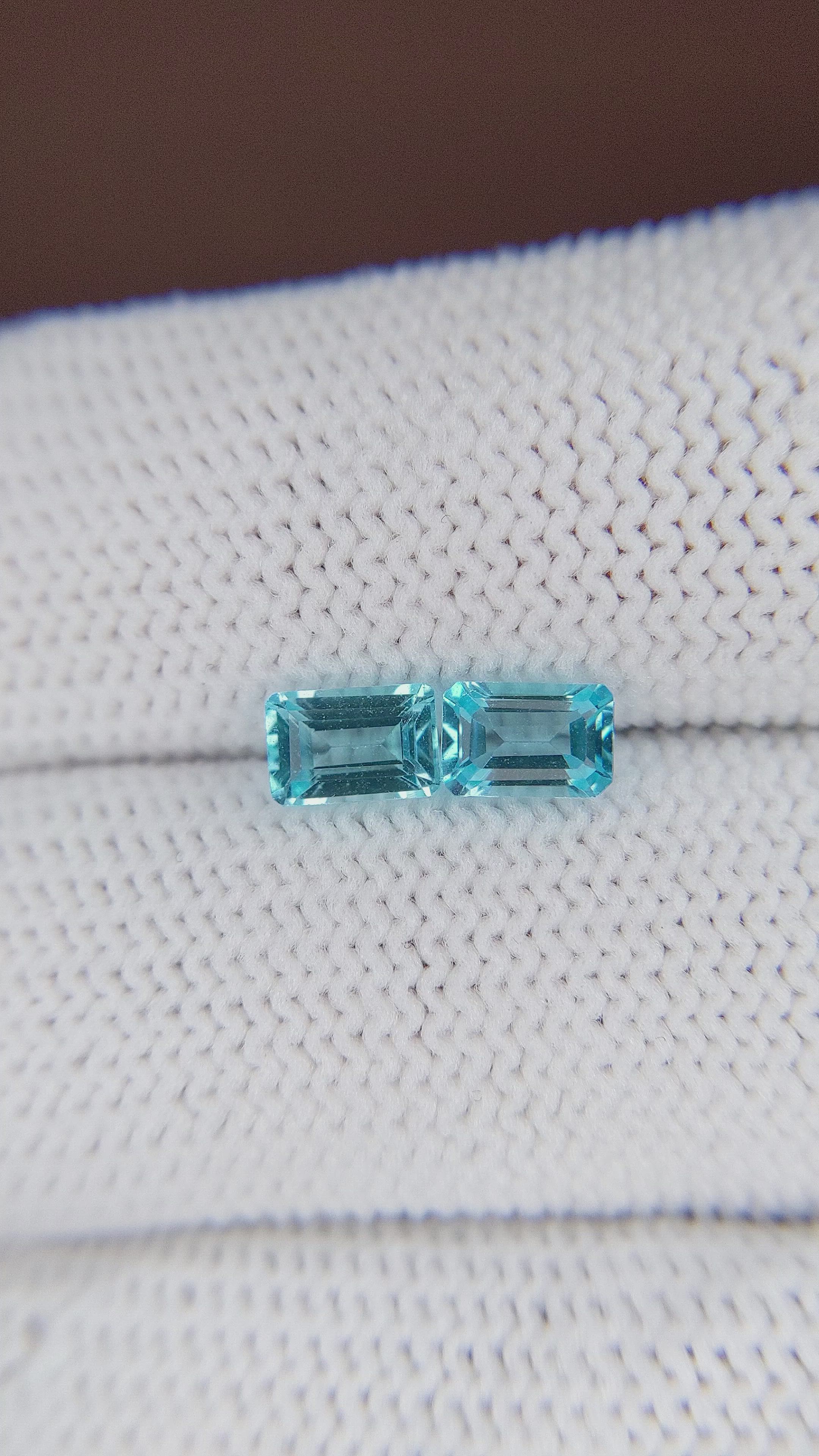 1.41 Ct.Tw.Total Carat Weight Topaz Pair from Madagascar Size Video