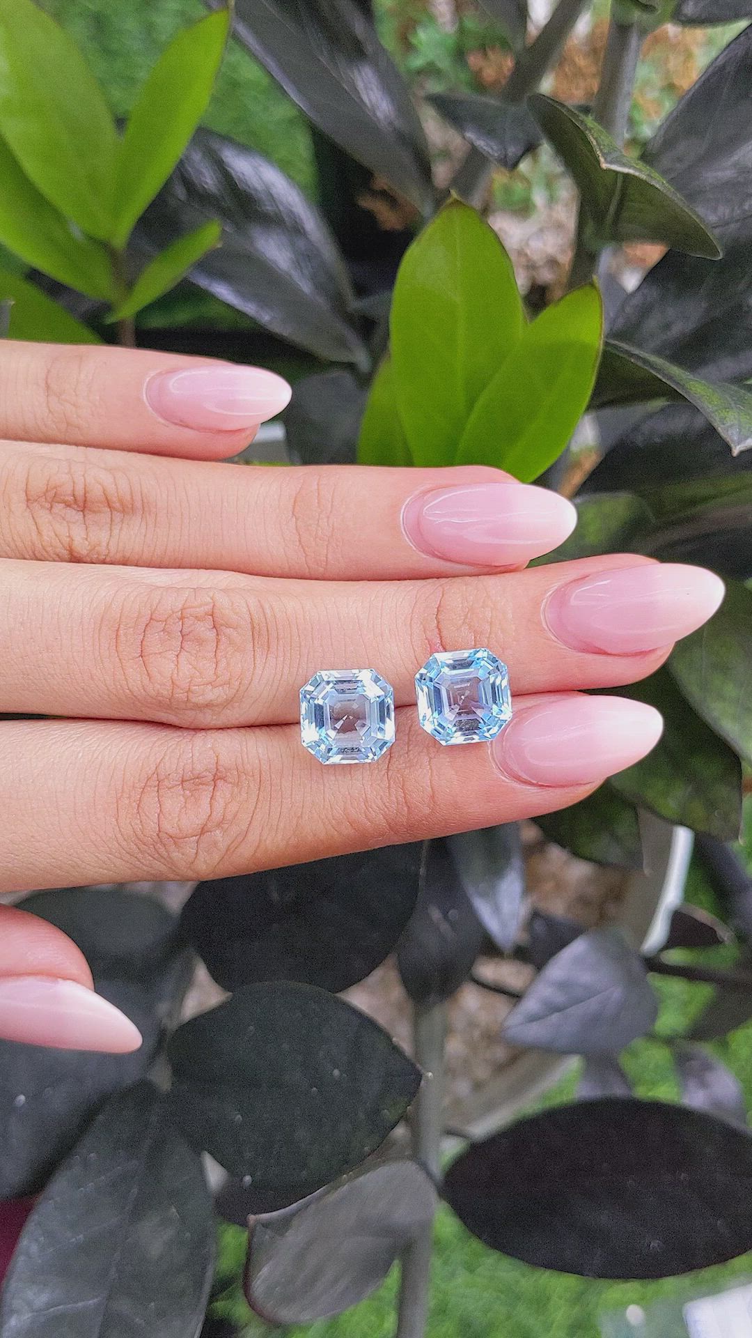 13.47 Ct.Tw.Total Carat Weight Topaz Pair from Madagascar Size Video