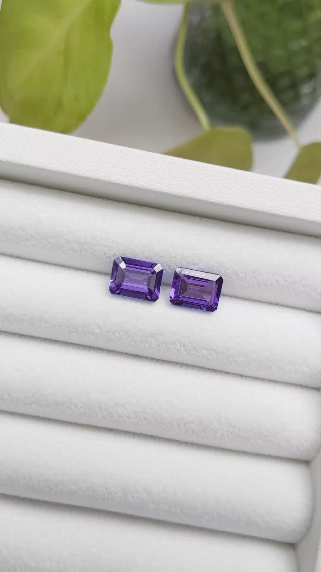 4.67 Ct.Tw.Total Carat Weight Tanzanite Pair from Tanzania Size Video