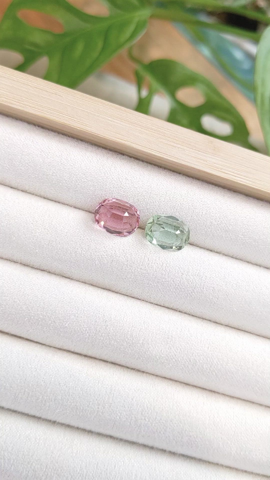 5.15 Ct.Tw.Total Carat Weight Tourmaline Pair from Mozambique Size Video