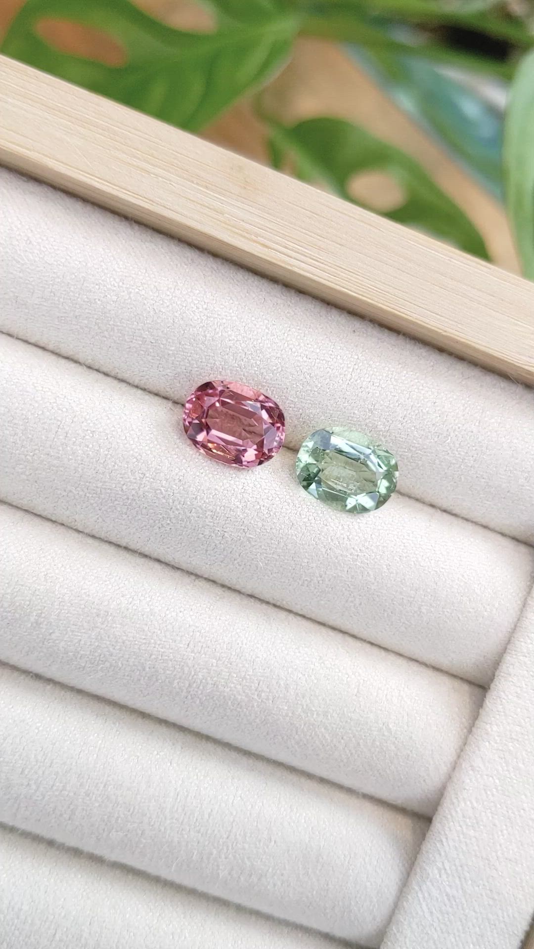 5.15 Ct.Tw.Total Carat Weight Tourmaline Pair from Mozambique Size Video