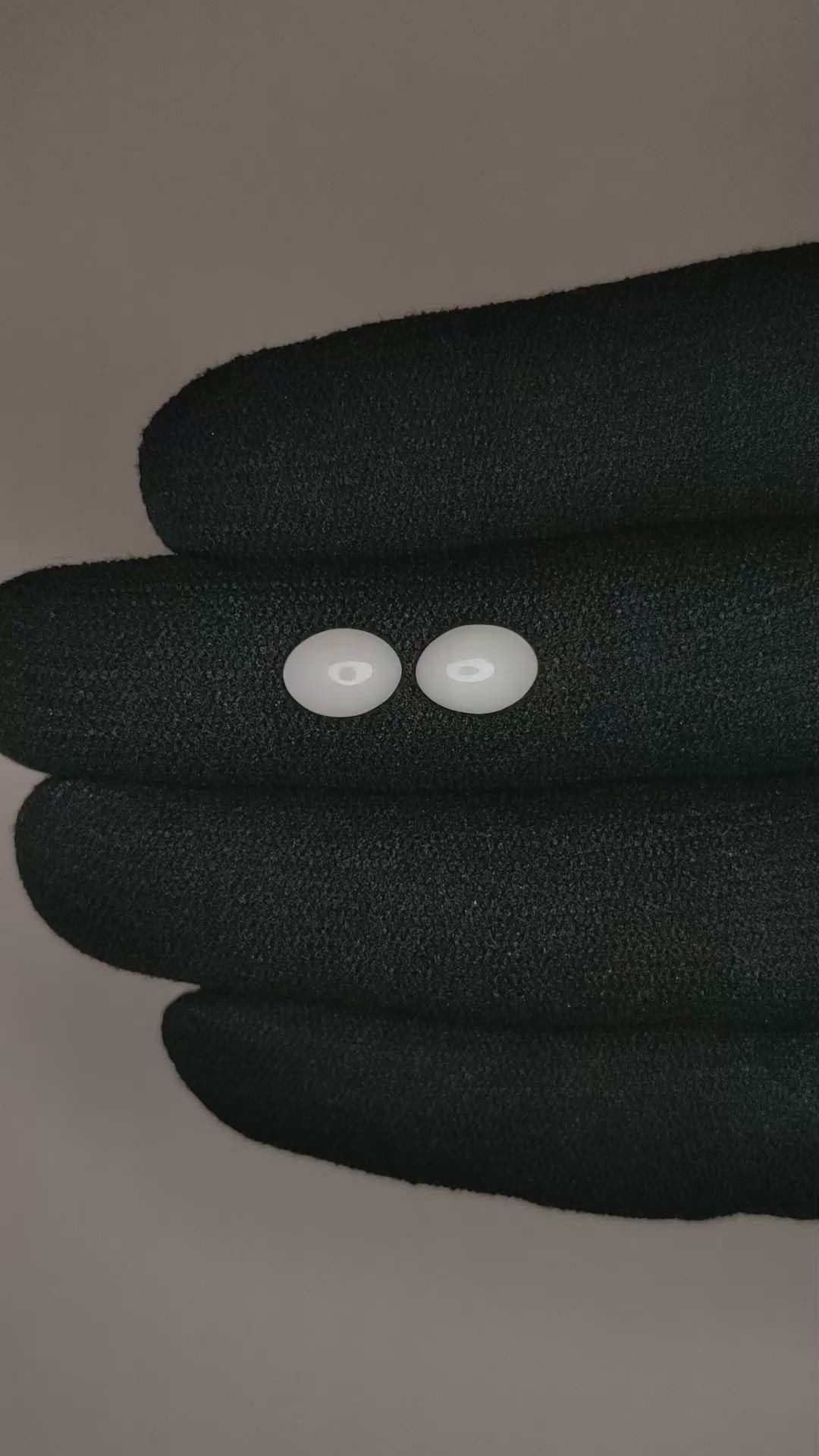 1.82&nbsp;Ct.Tw.Total Carat Weight Cabochon Coral Pair from Italy Size Video