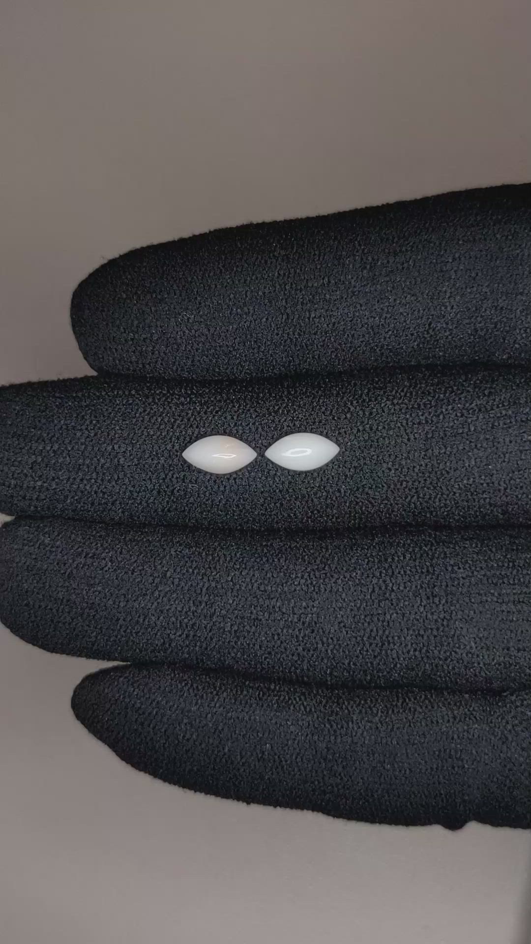 0.69&nbsp;Ct.Tw.Total Carat Weight Cabochon Coral Pair from Italy Size Video