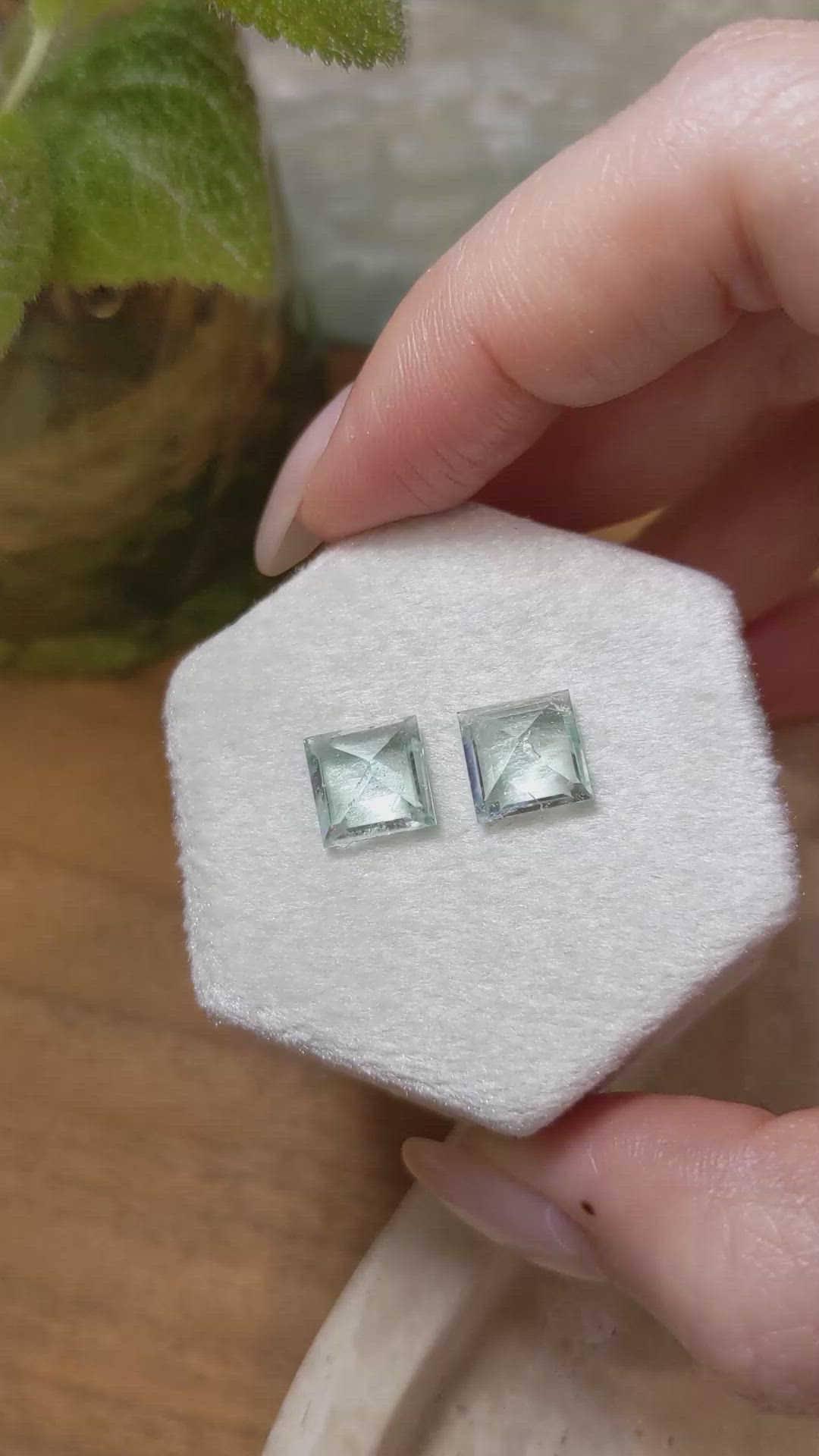 5.52 Ct.Tw.Total Carat Weight Paraiba Tourmaline Pair from Africa Size Video