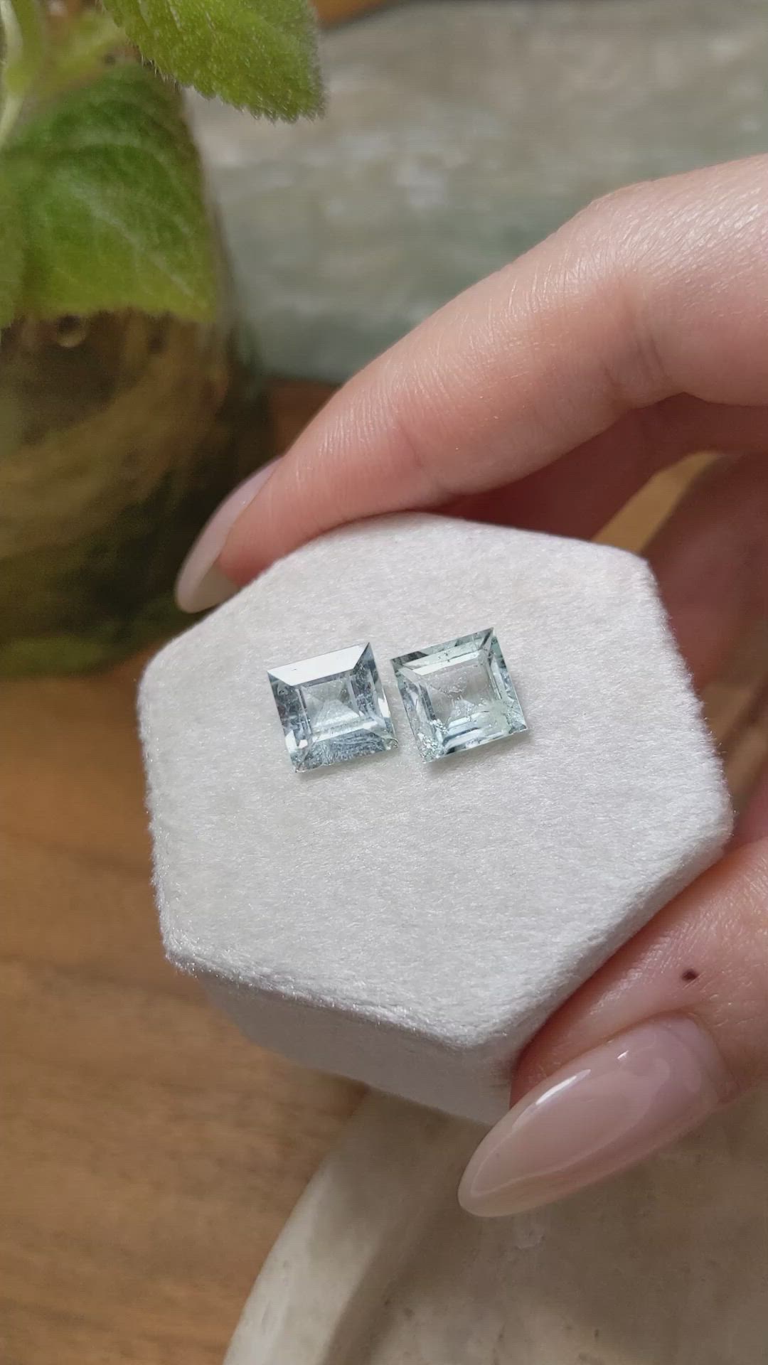 5.52 Ct.Tw.Total Carat Weight Paraiba Tourmaline Pair from Africa Size Video