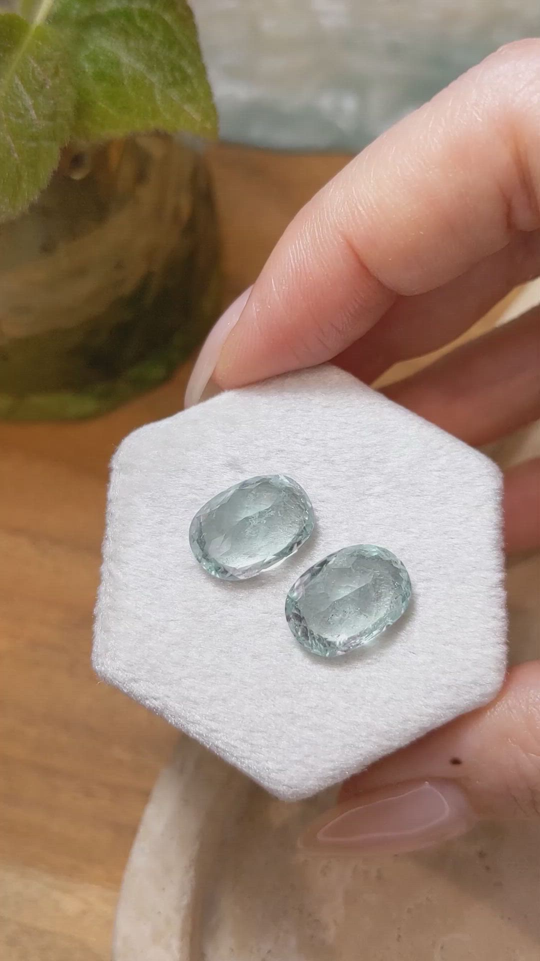 12.06 Ct.Tw.Total Carat Weight Paraiba Tourmaline Pair from Africa Size Video