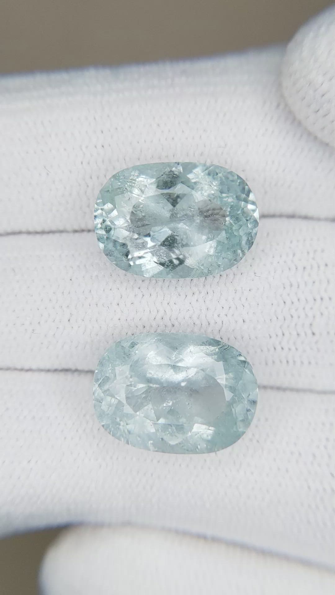 12.06 Ct.Tw.Total Carat Weight Paraiba Tourmaline Pair from Africa Size Video