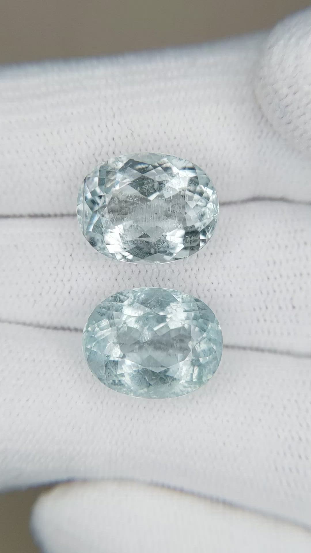 11.97 Ct.Tw.Total Carat Weight Paraiba Tourmaline Pair from Africa Size Video