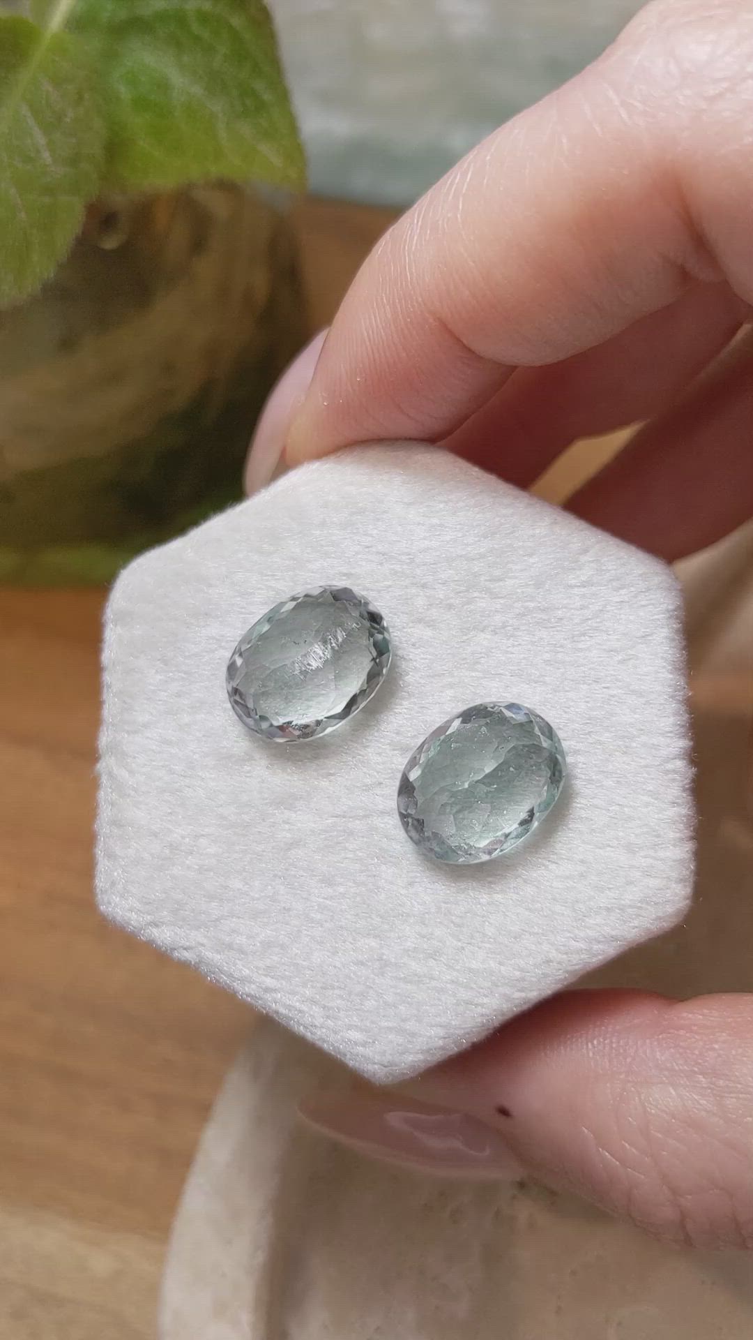 11.97 Ct.Tw.Total Carat Weight Paraiba Tourmaline Pair from Africa Size Video