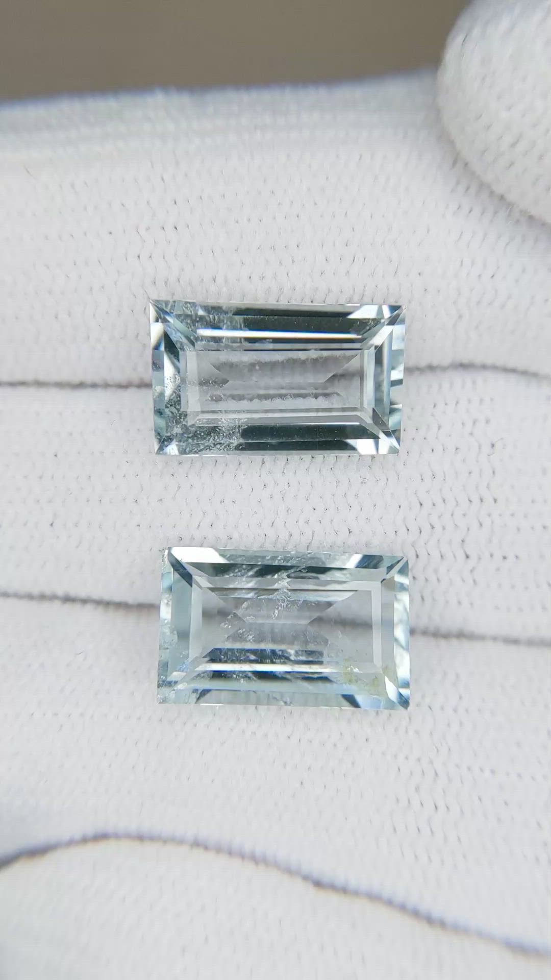 7.52 Ct.Tw.Total Carat Weight Paraiba Tourmaline Pair from Africa Size Video