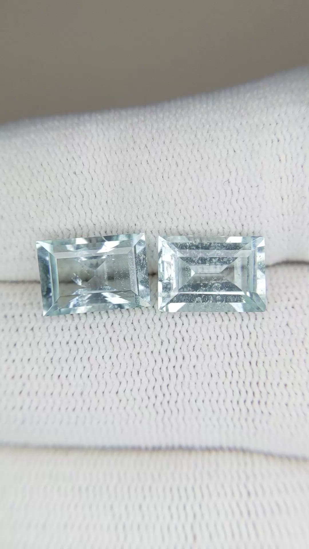 5.20 Ct.Tw.Total Carat Weight Paraiba Tourmaline Pair from Africa Size Video