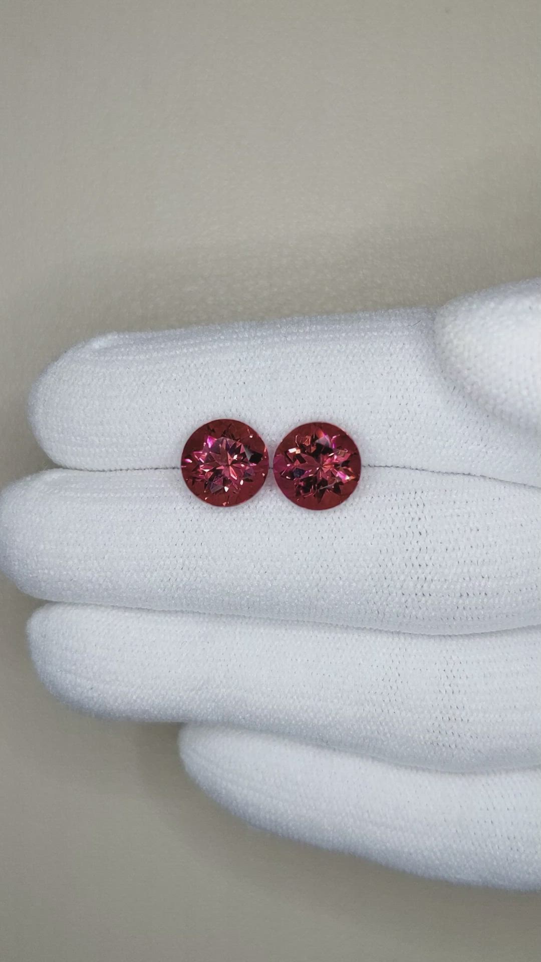 4.78 Ct.Tw.Total Carat Weight Tourmaline Pair from Brazil Size Video