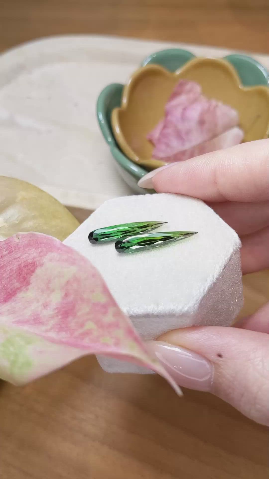 4.42&nbsp;Ct.Tw.Total Carat Weight Tourmaline Pair from Brazil Size Video