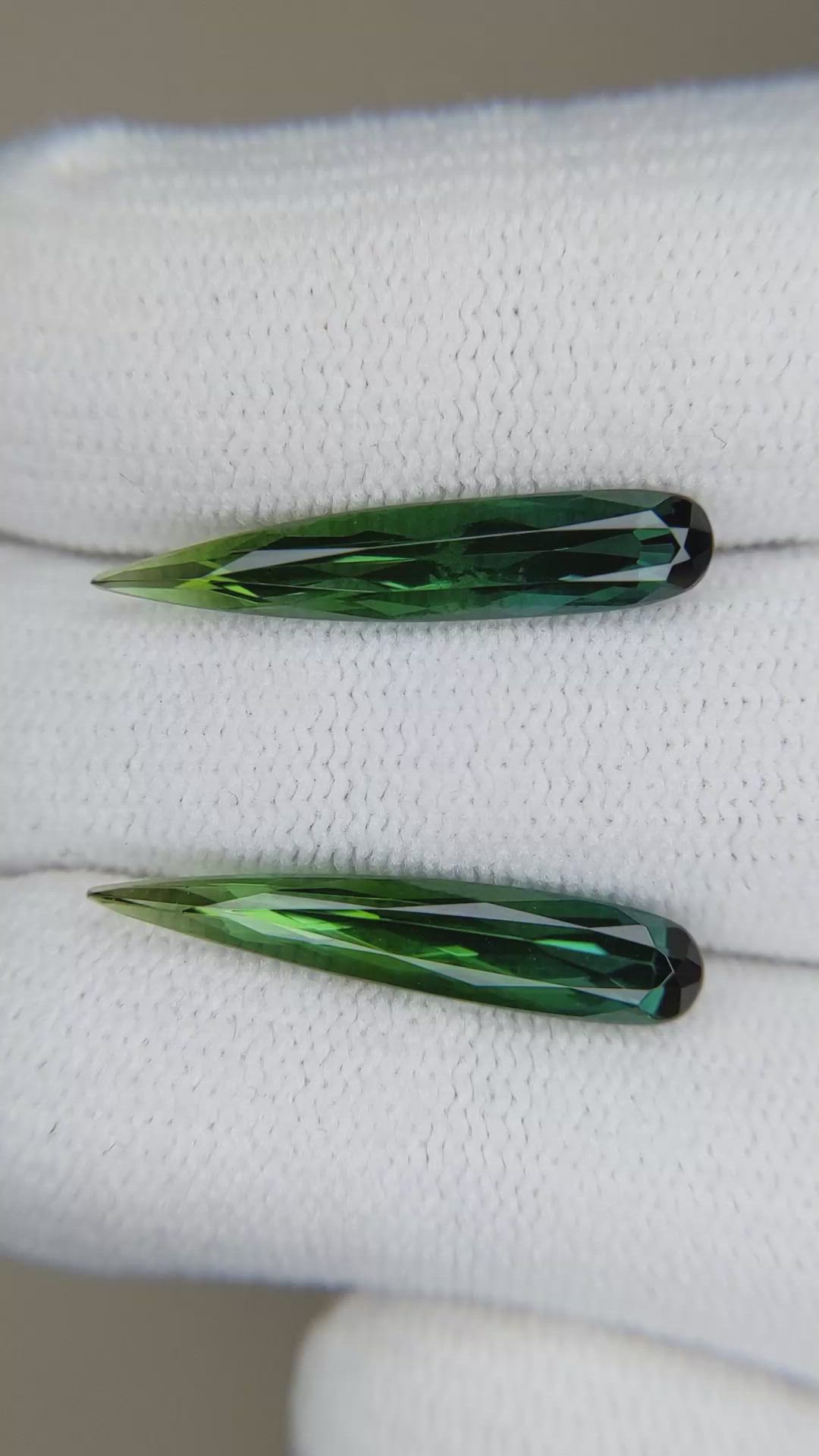 4.42 Ct.Tw.Total Carat Weight Tourmaline Pair from Brazil Size Video