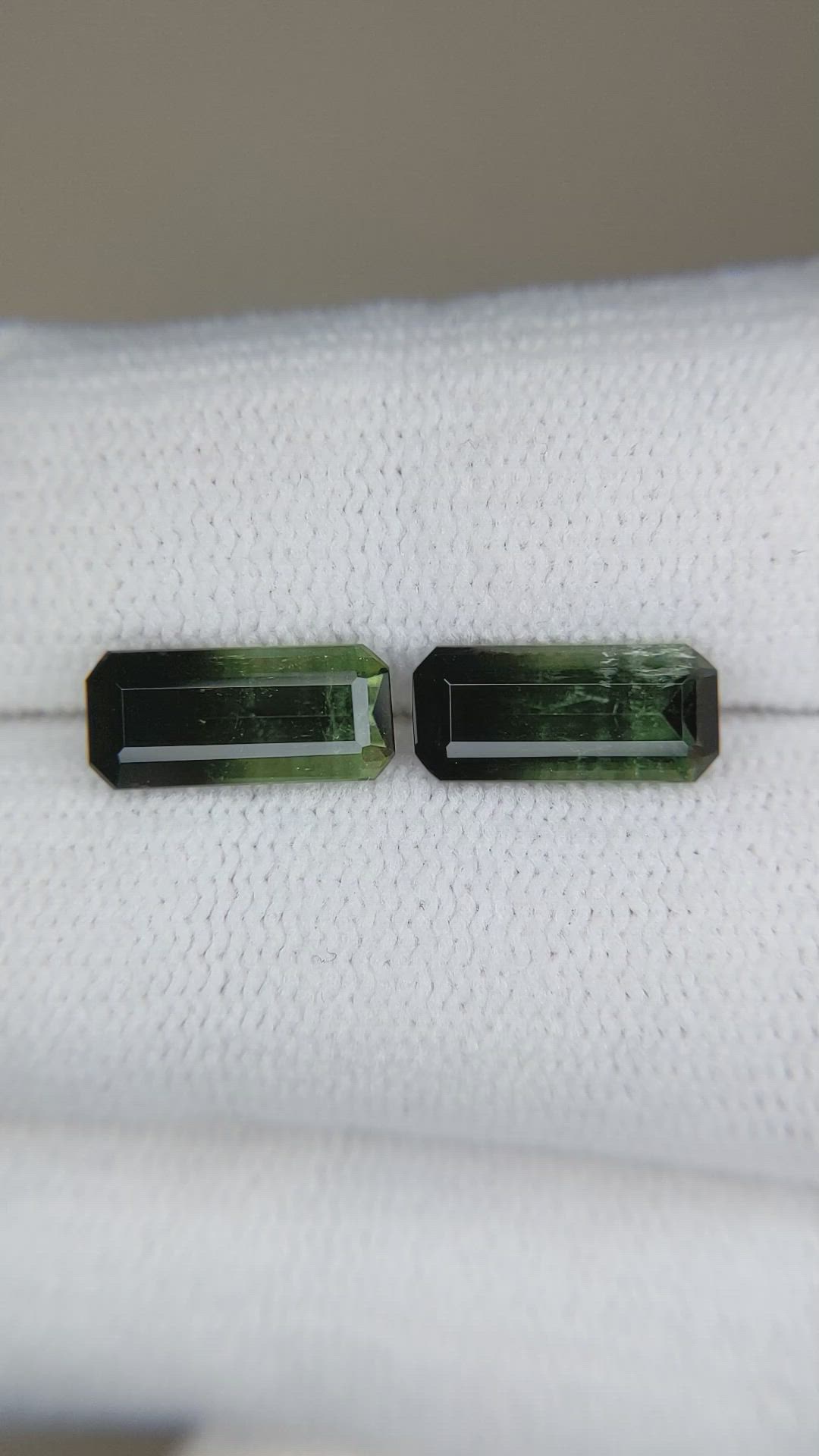 2.76 Ct.Tw.Total Carat Weight Tourmaline Pair from Brazil Size Video