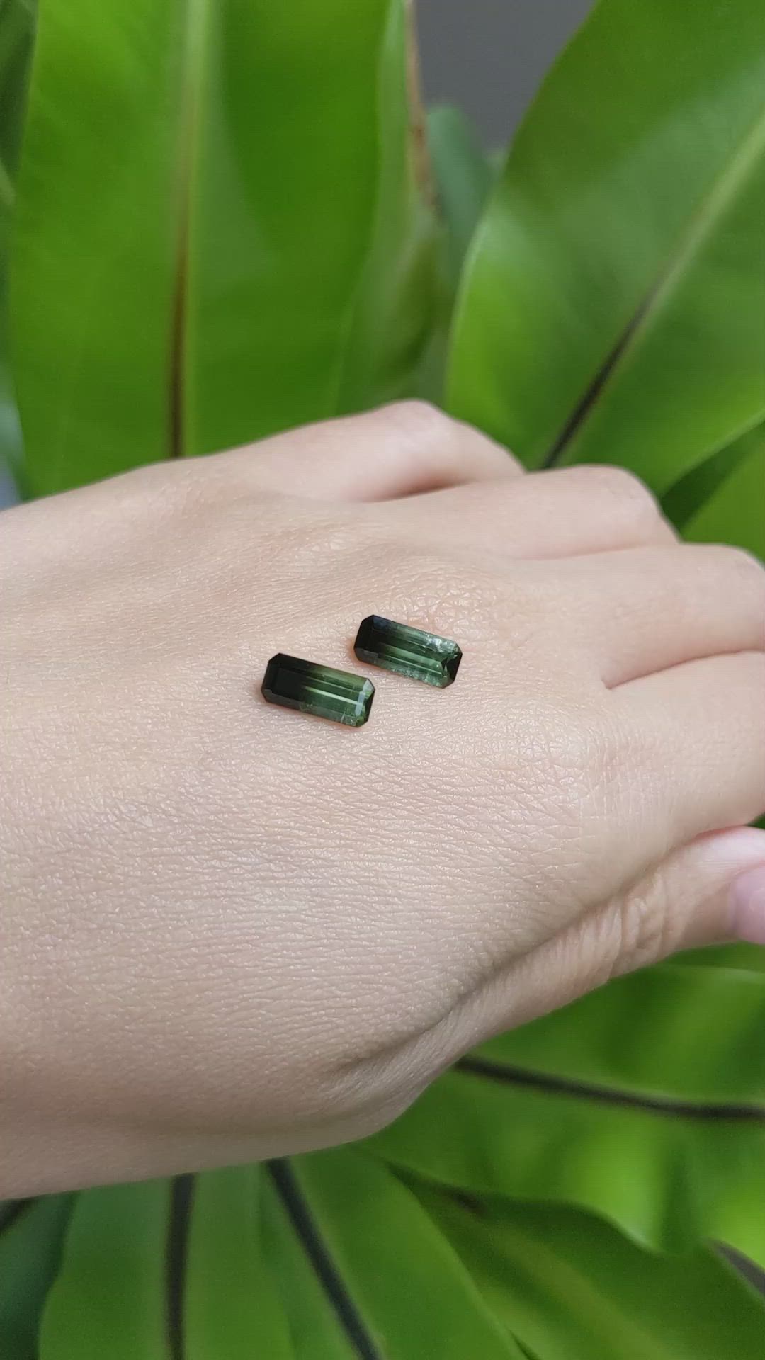 2.76 Ct.Tw.Total Carat Weight Tourmaline Pair from Brazil Size Video