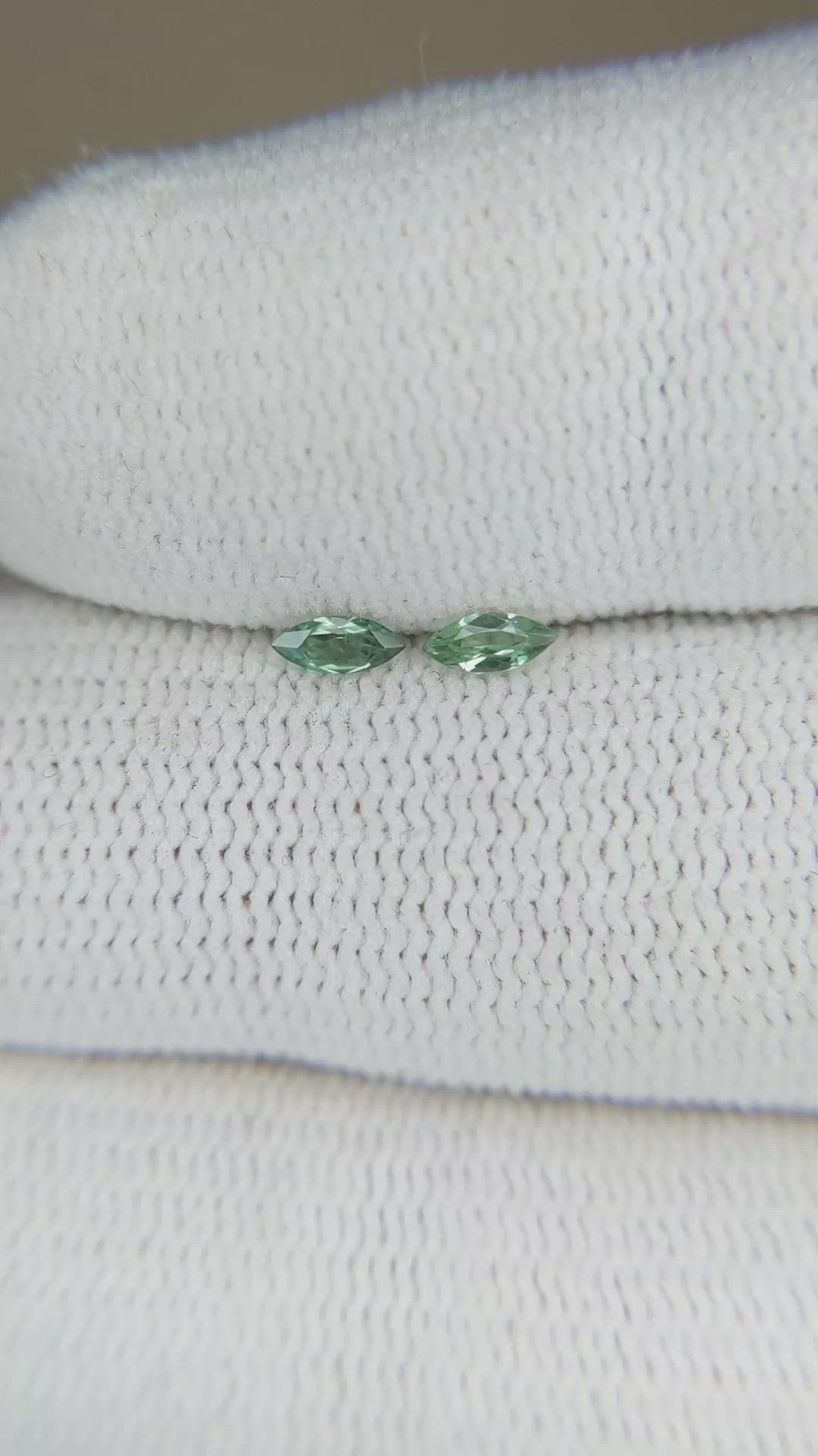 0.18 Ct.Tw.Total Carat Weight Alexandrite Pair from Ceylon (Sri Lanka) Size Video